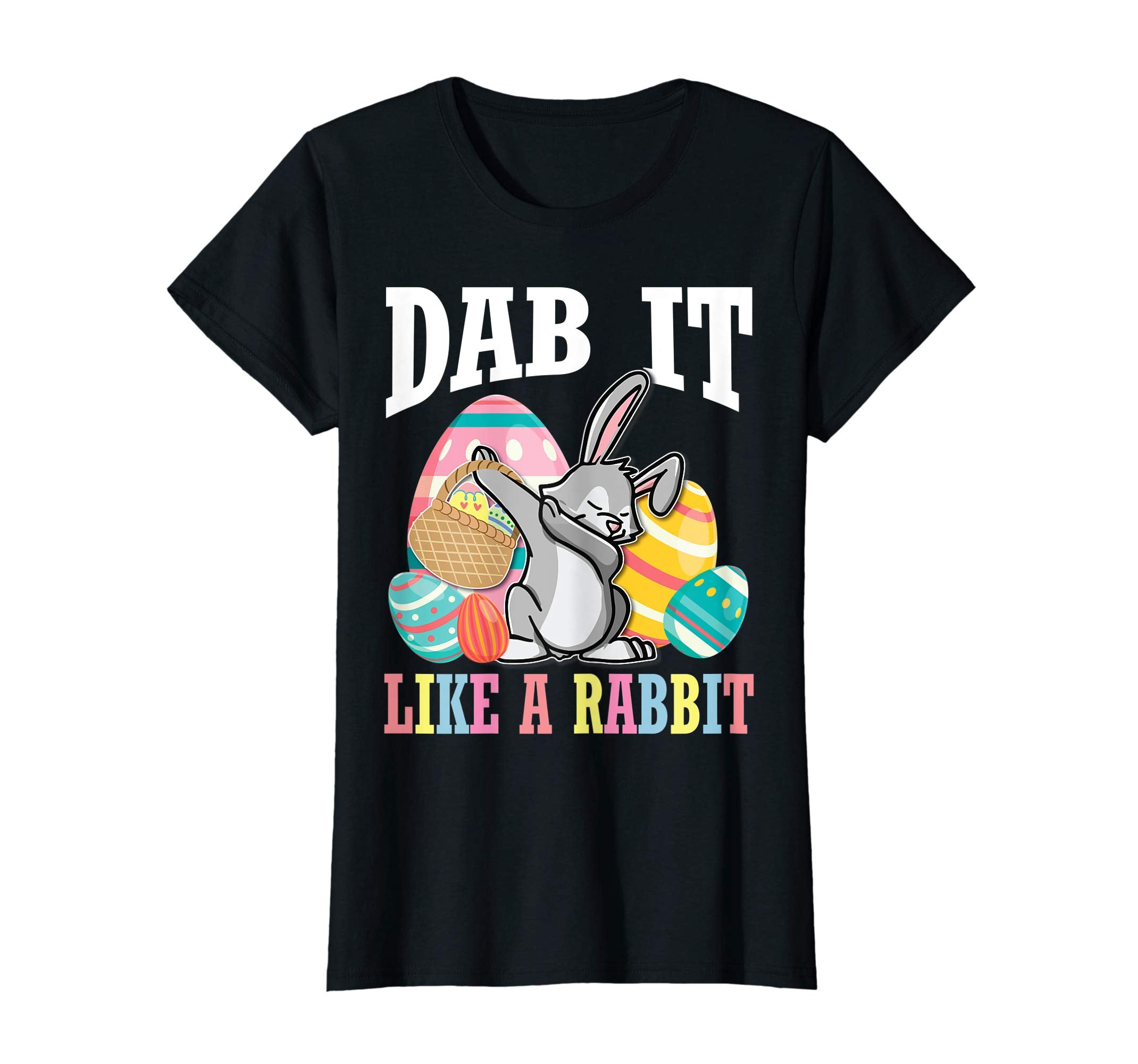 Lovely Bunny Dabbing Easter Eggs Shirt Dab It Like A Rabbit