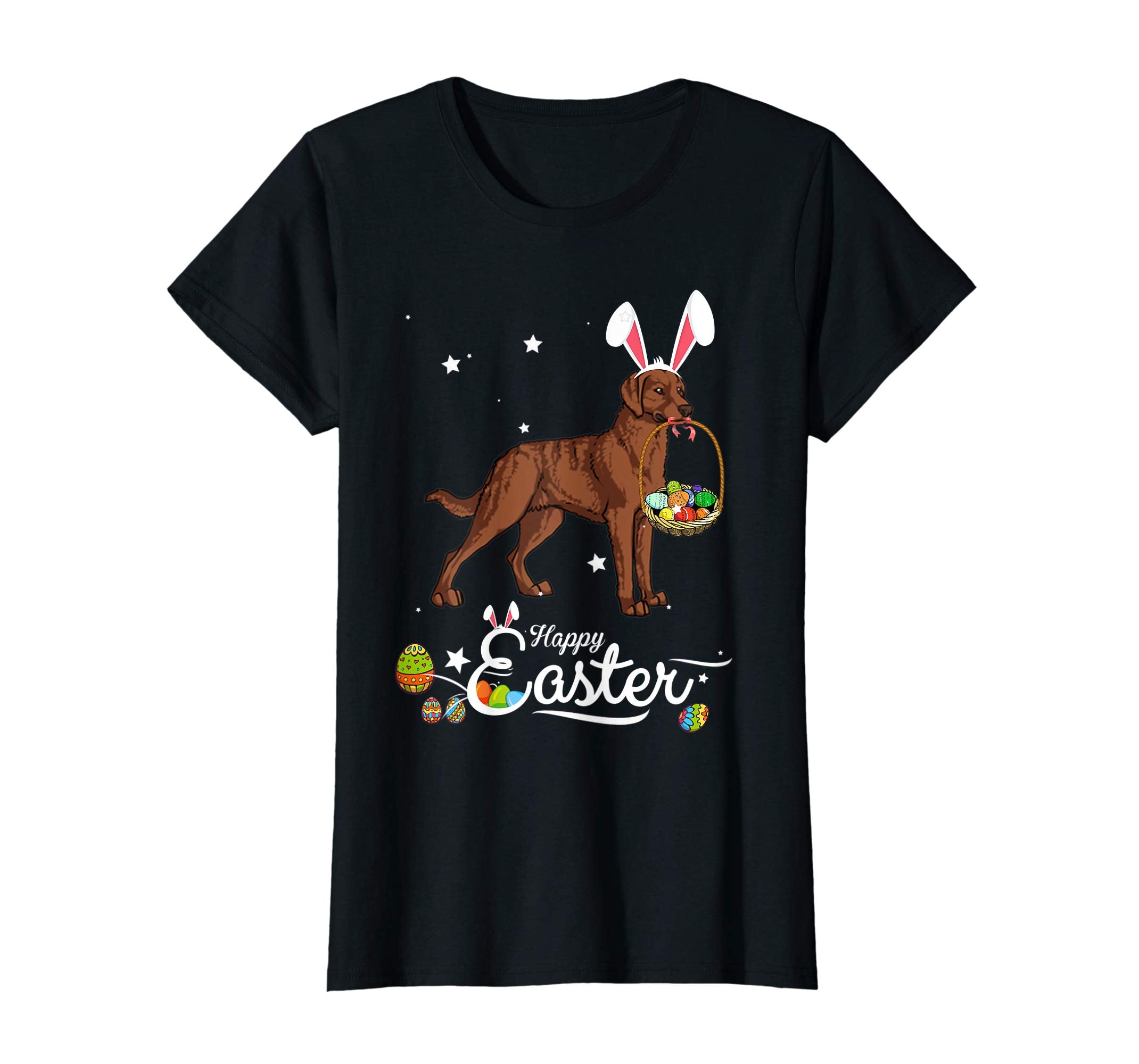 Chesapeake Bay Dog With Bunny Hat Easter Costume T Shirt