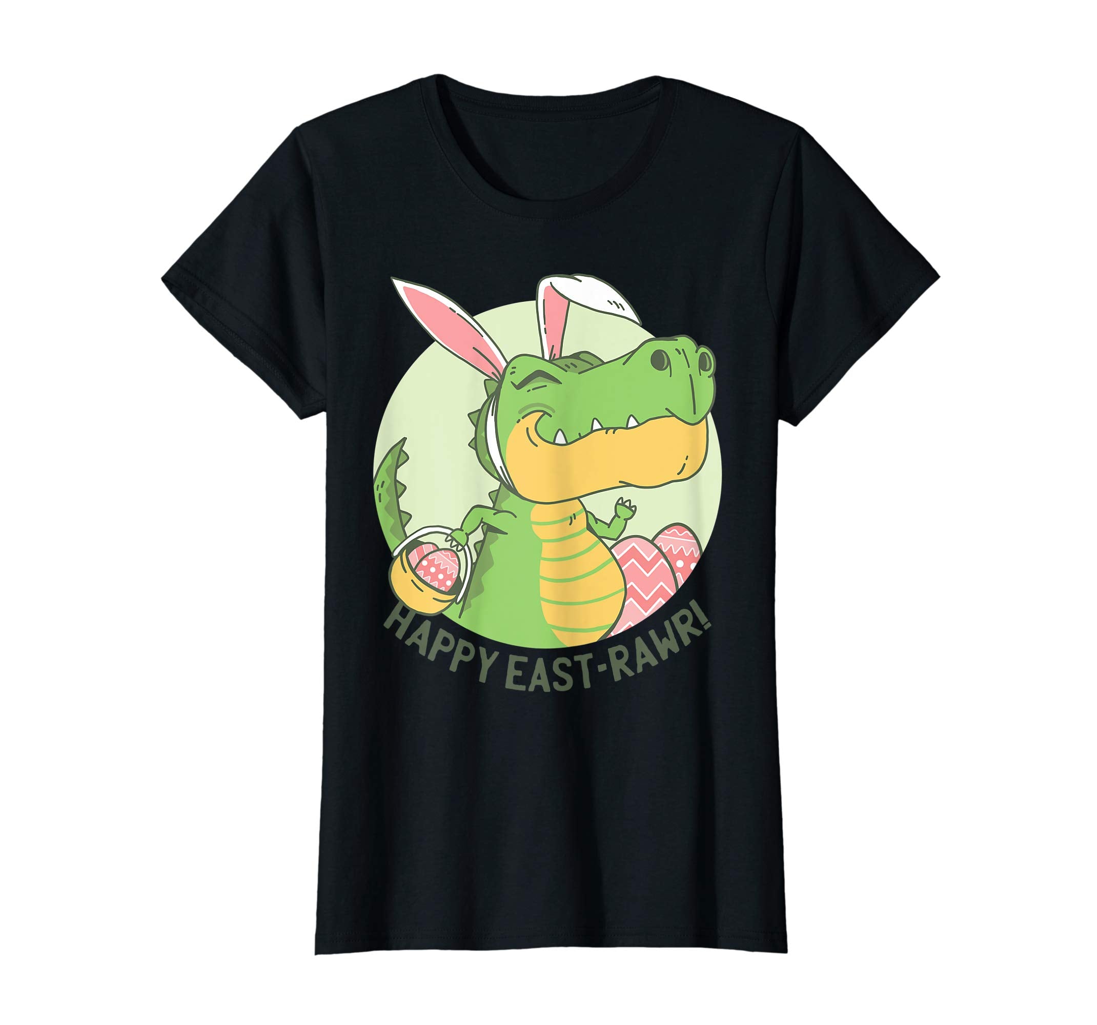 HAPPY EASTRAWR Shirt T Rex Dinosaur Easter Bunny Egg Kids