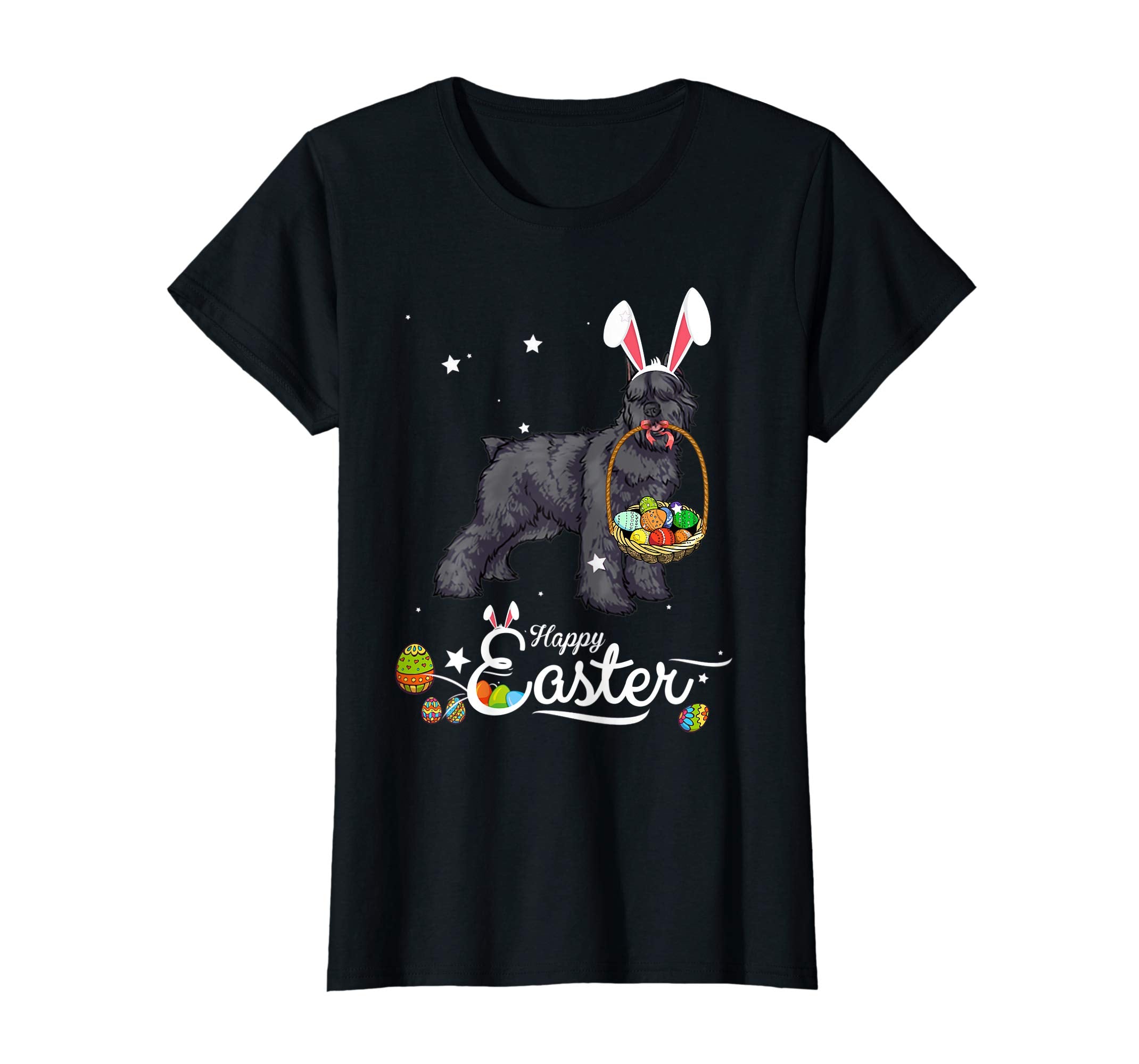 Bouvier Des Flandres Dog With Bunny Hat Easter Costume Shirt