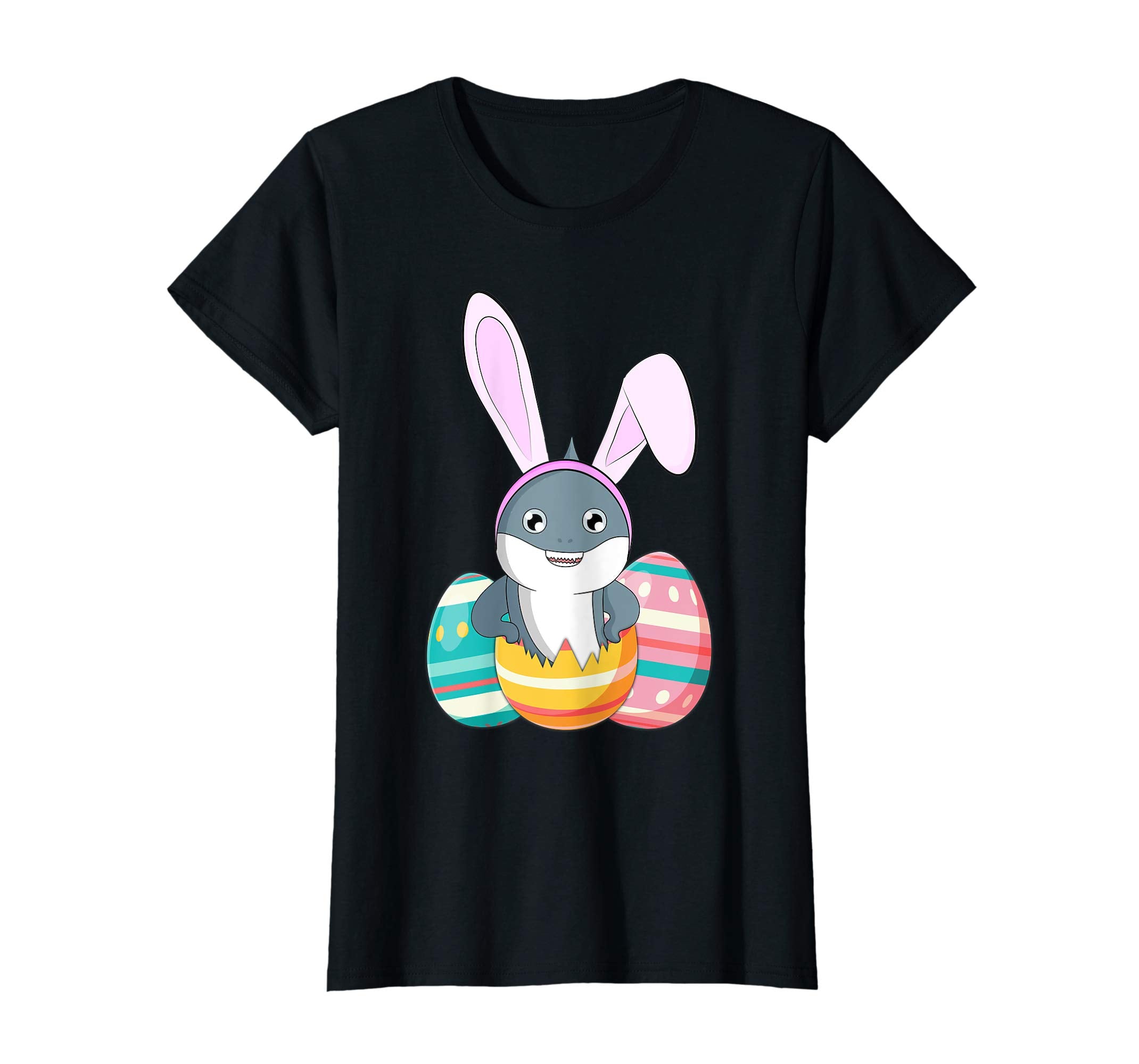 Easter For Kids Boys Girls Shark Easter Eggs T Shirt