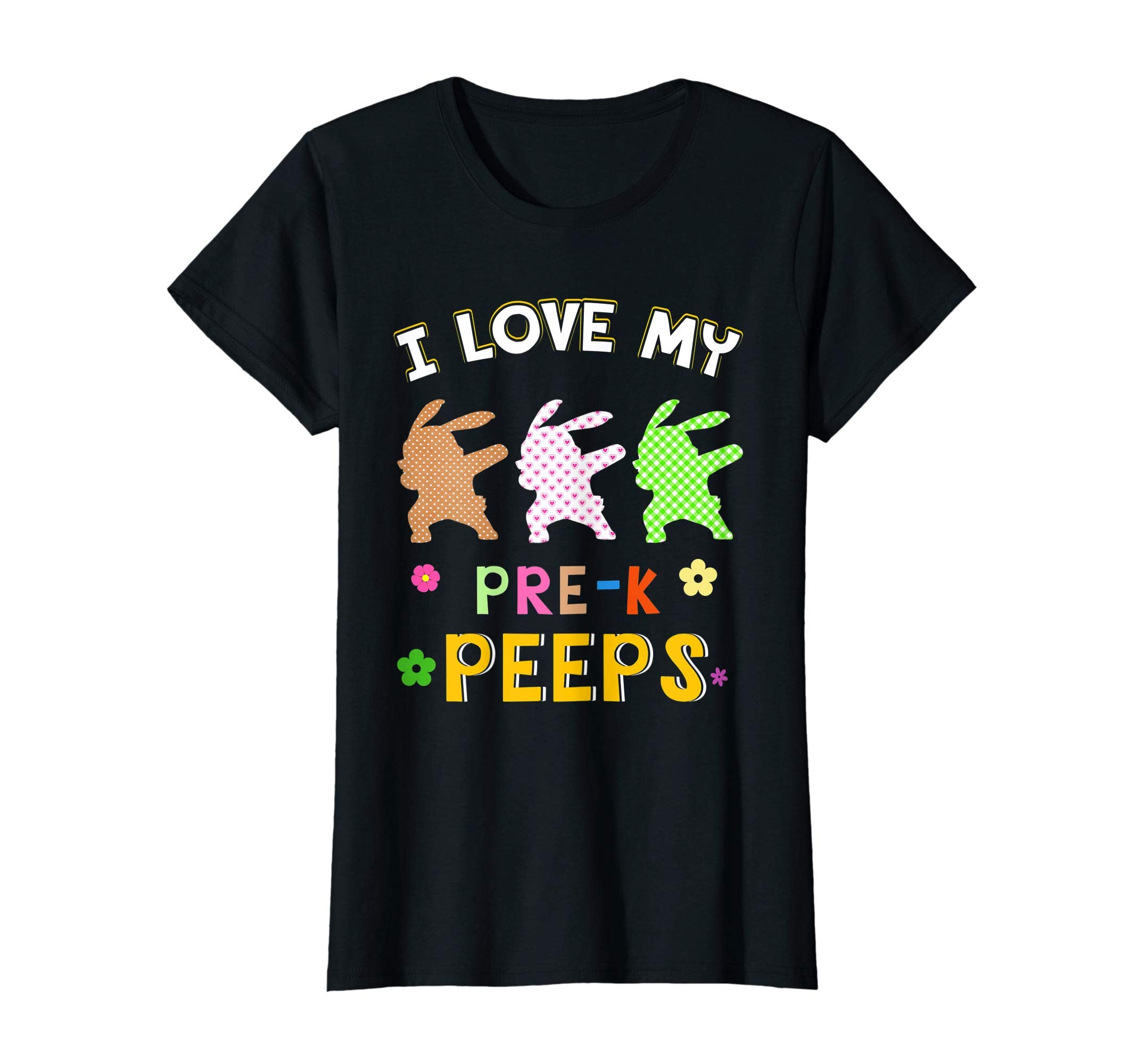 Bunny Dabbing Easter Eggs I Love My Pre-k Peeps Shirt