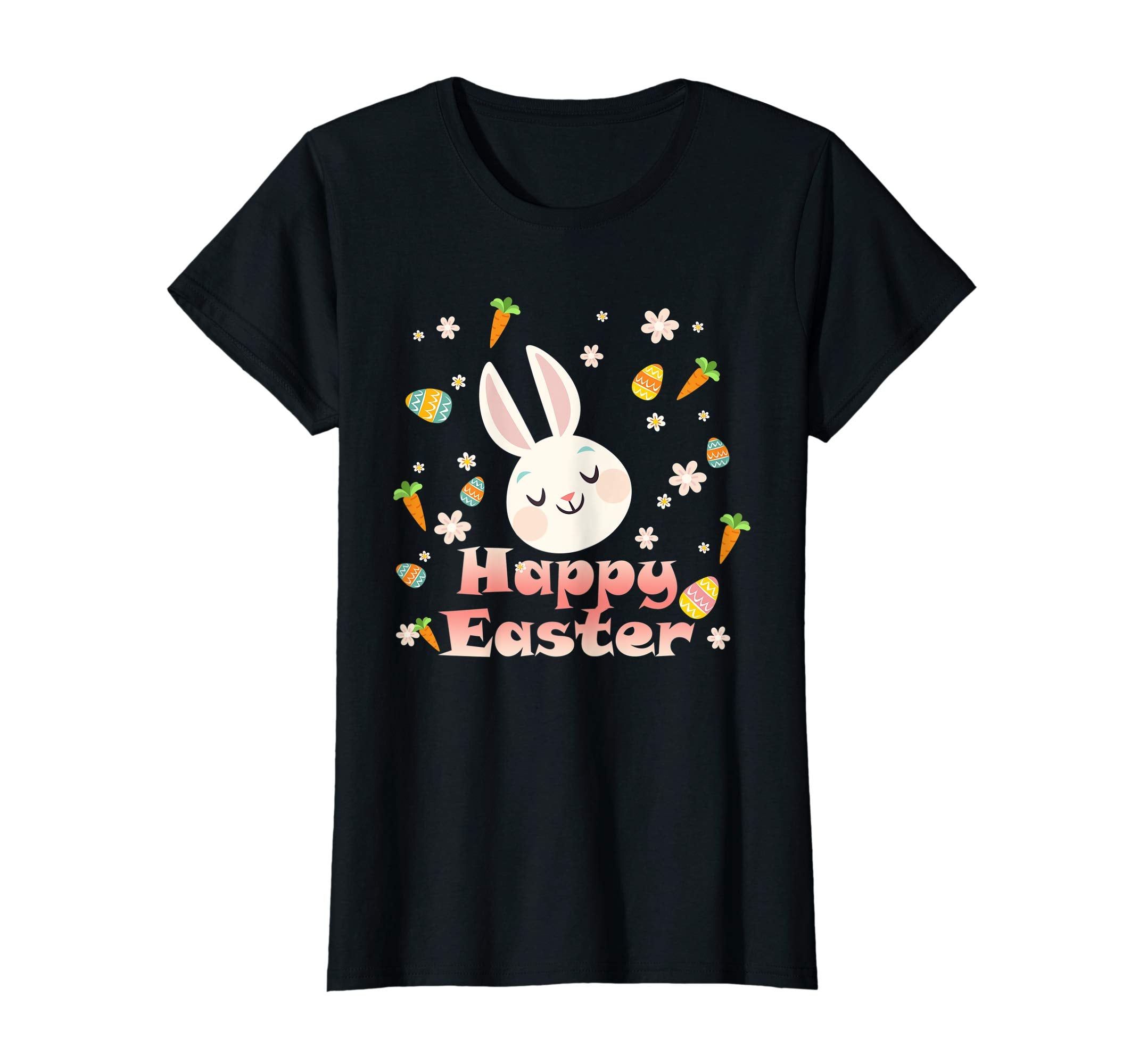 Happy Easter Bunny Tee shirt Easter Eggs Tee