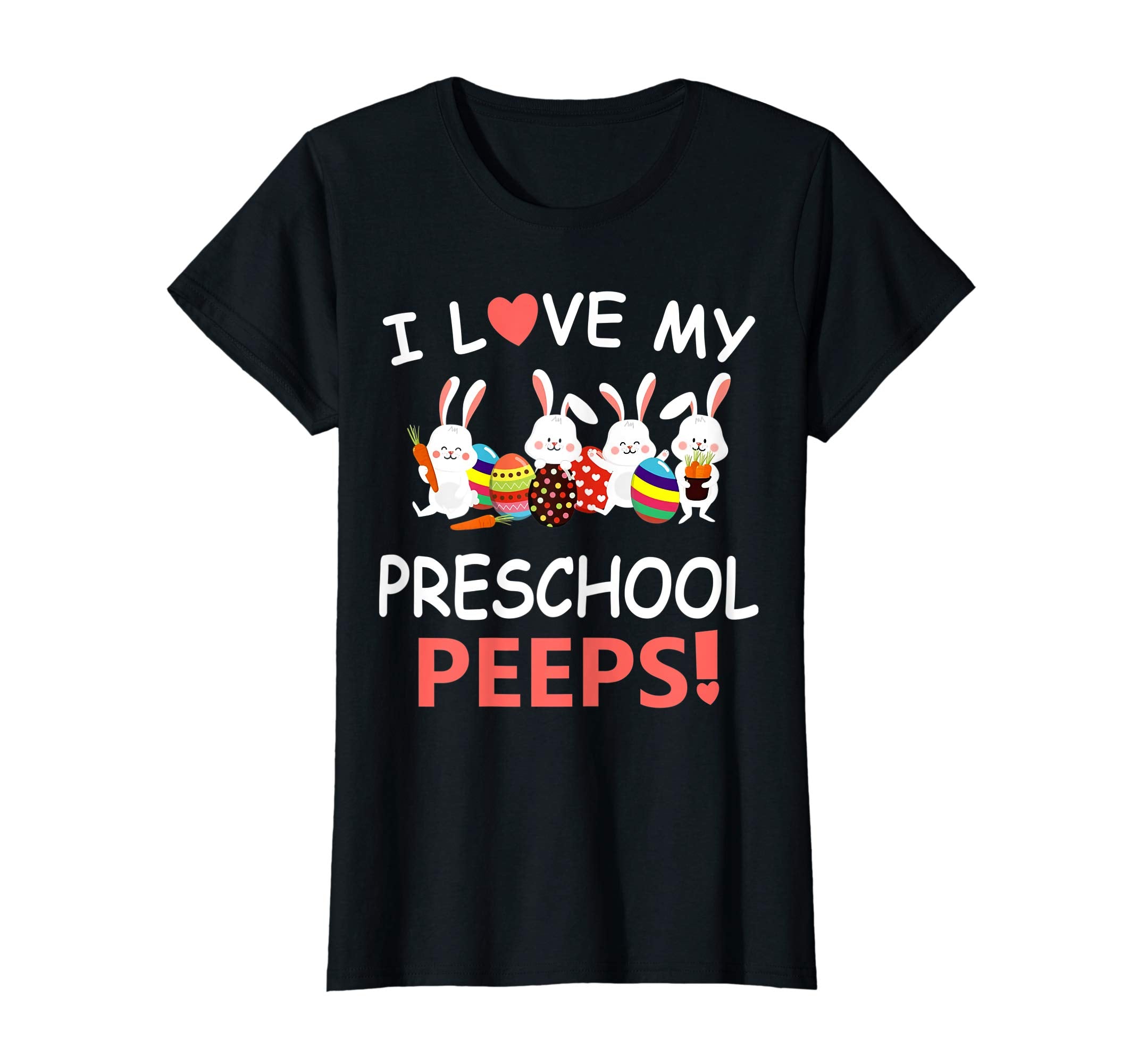 I Love My Preschool Peeps Bunnies Easter Teacher Shirt