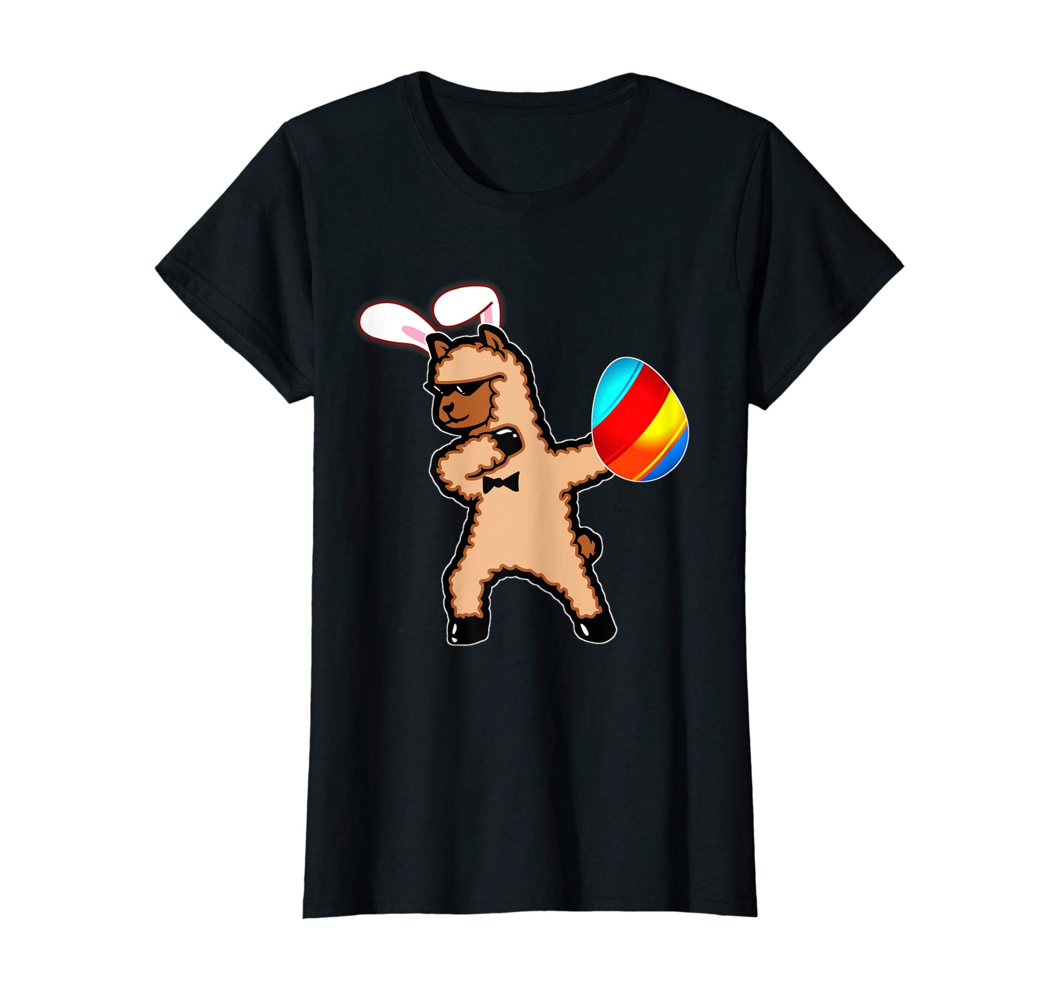 Easter Bunny Dabbing Llama Alpaca Tshirt Egg Ears Gift