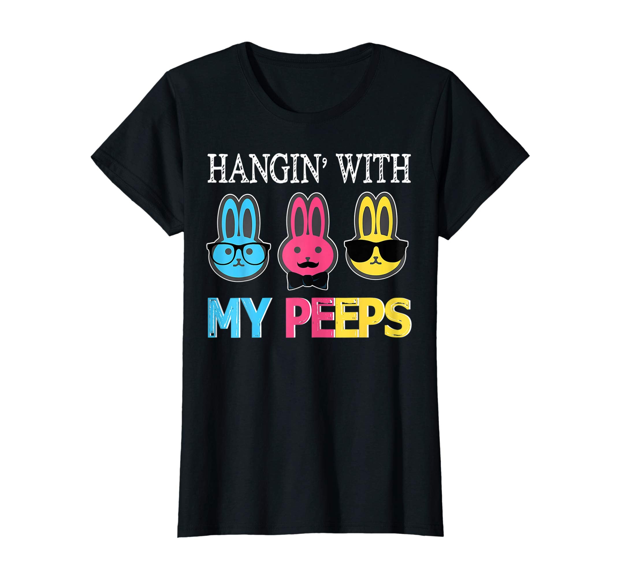 Hangin With My Peeps Bunny Rabbits Happy Easter Day Shirt