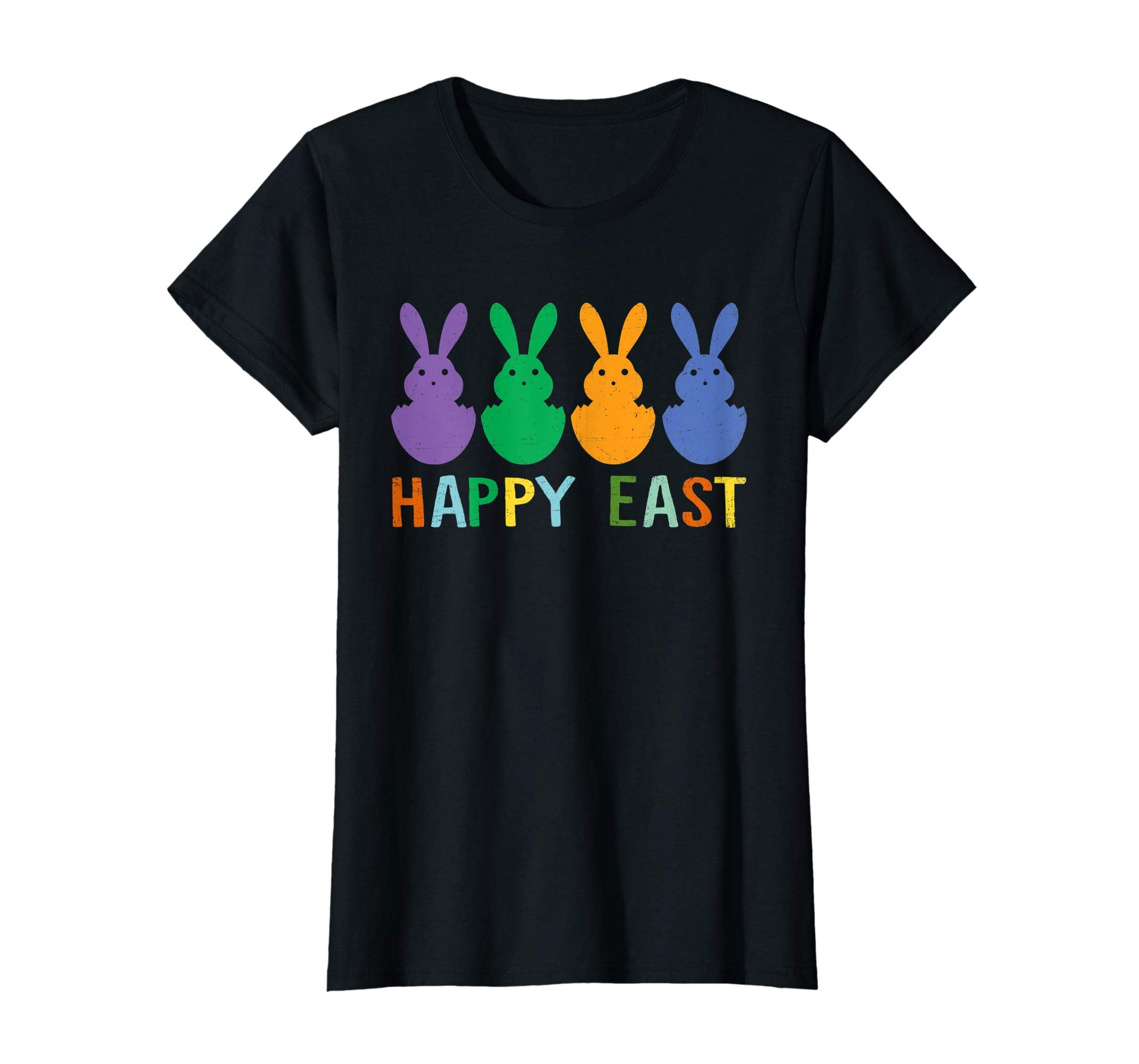 Happy Easter Shirt Colorful Bunny Eggs Gift TShirt