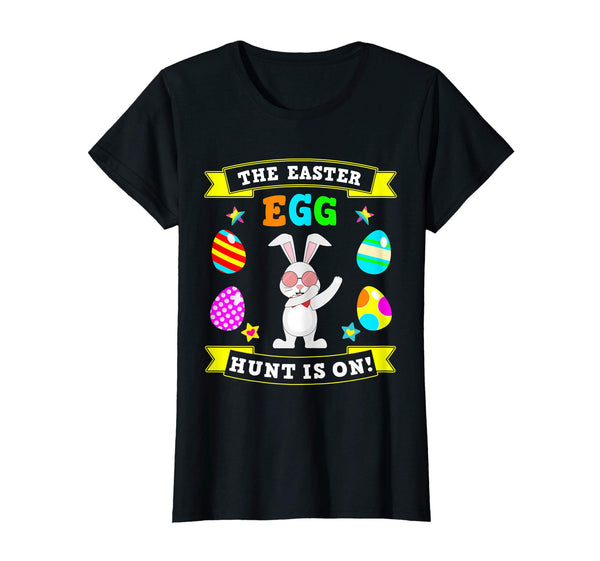 Easter Egg Hunt is On Dabbing Easter Bunny Girl Boy Tshirt