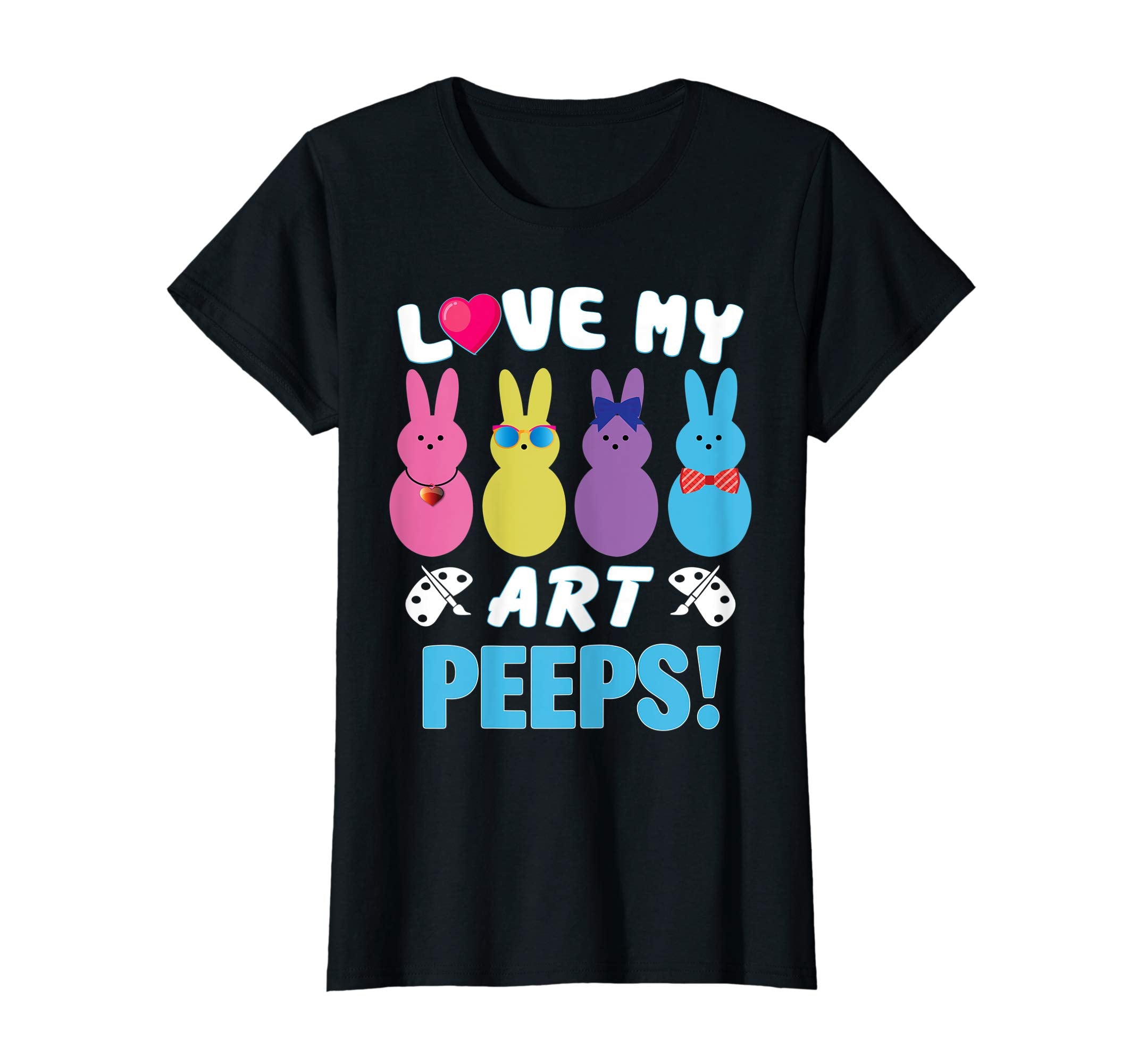 I Love My Art Bunnies Chicks Happy Easter Teacher Shirt