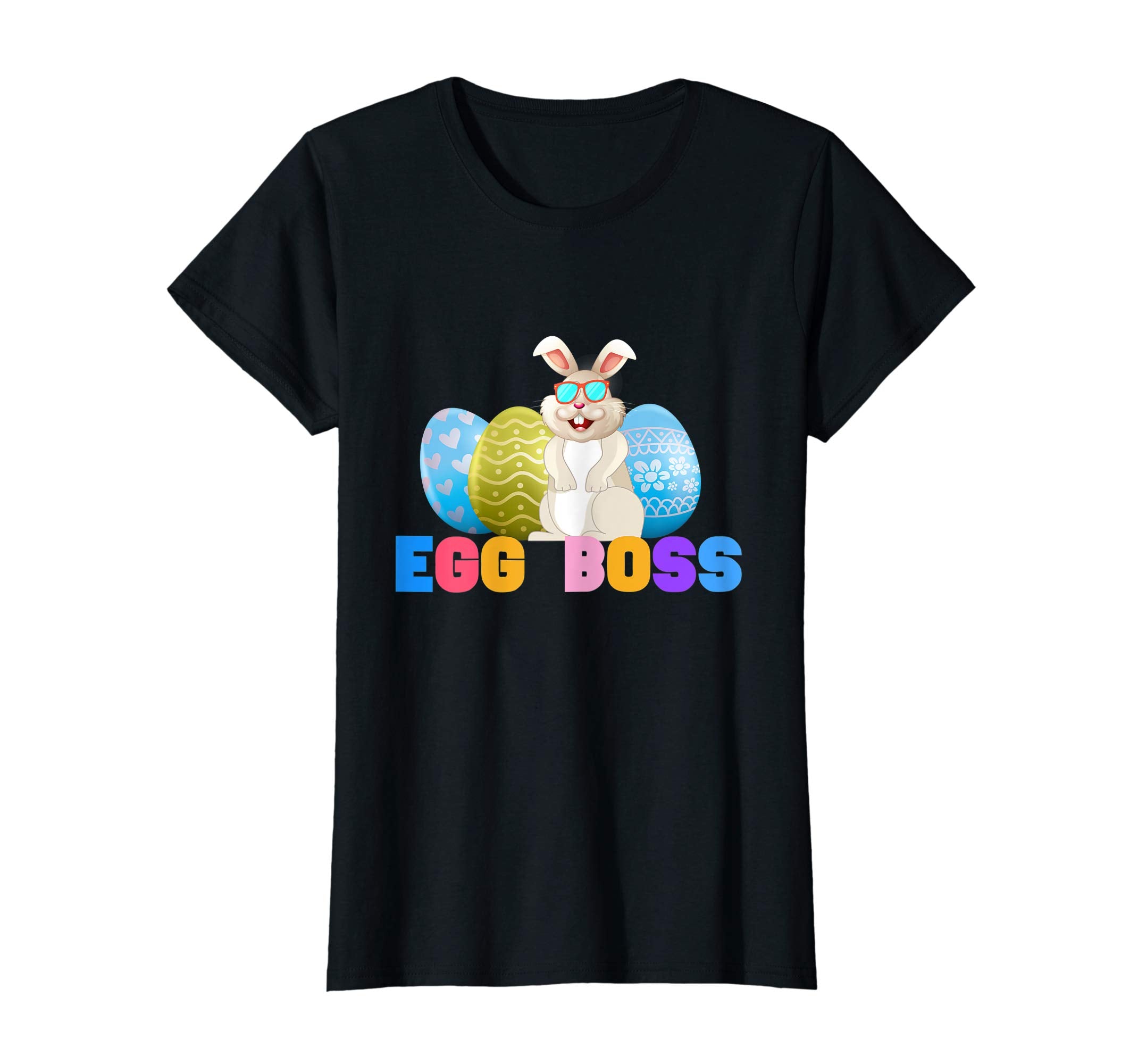 Egg Boss Easter Shirt For Kids Boys Girls Cute Easter Bunny