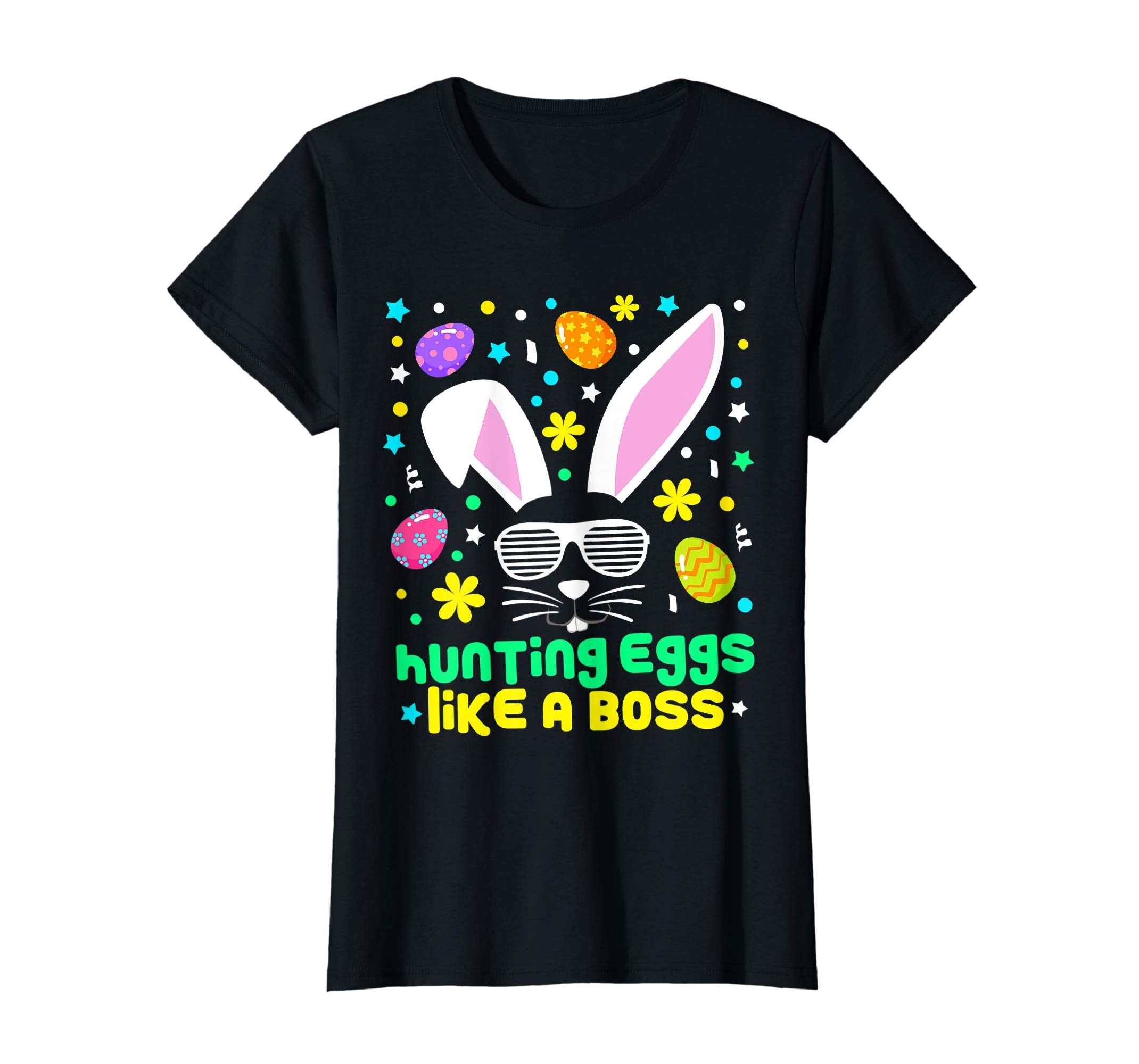 Cute Hunting Eggs Boss Easter Bunny Cool Novelty Shirt Gift