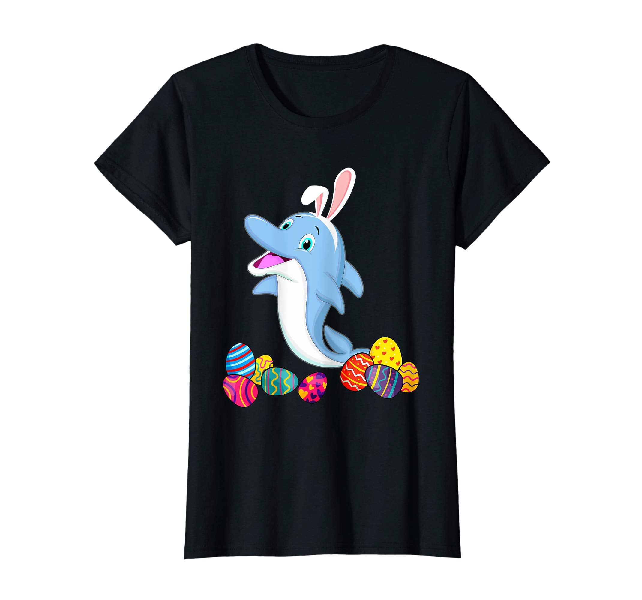 Dolphin Bunny Ear With Egg Easter Easter Day Shirt