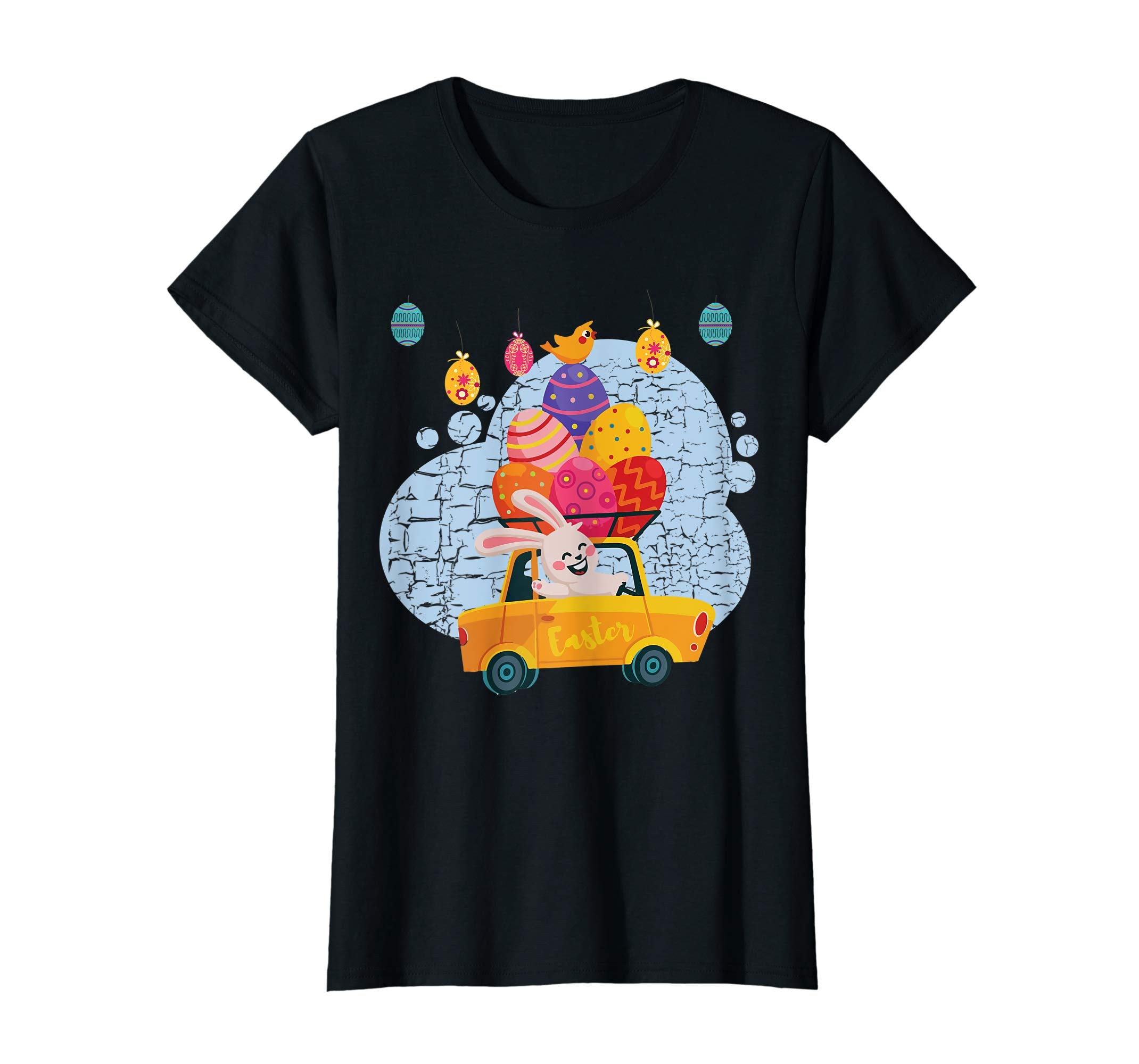 Cute rabbit with Easter Eggs Car Shirt Easter gifts for kids