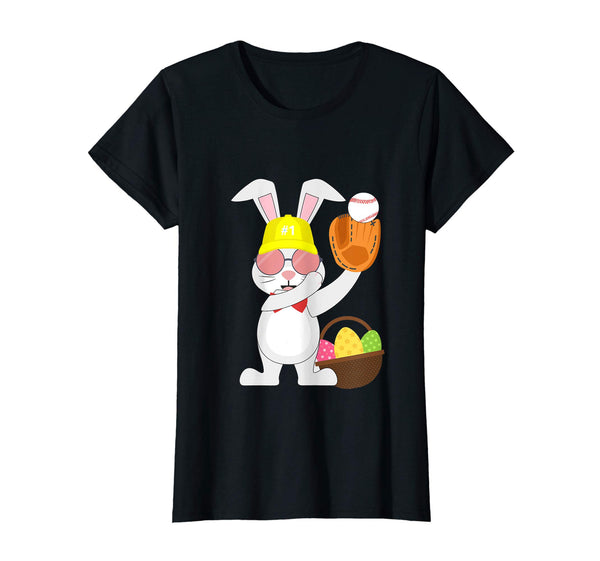 Baseball Easter Bunny Eggs &amp; Basket Tshirt for Kids
