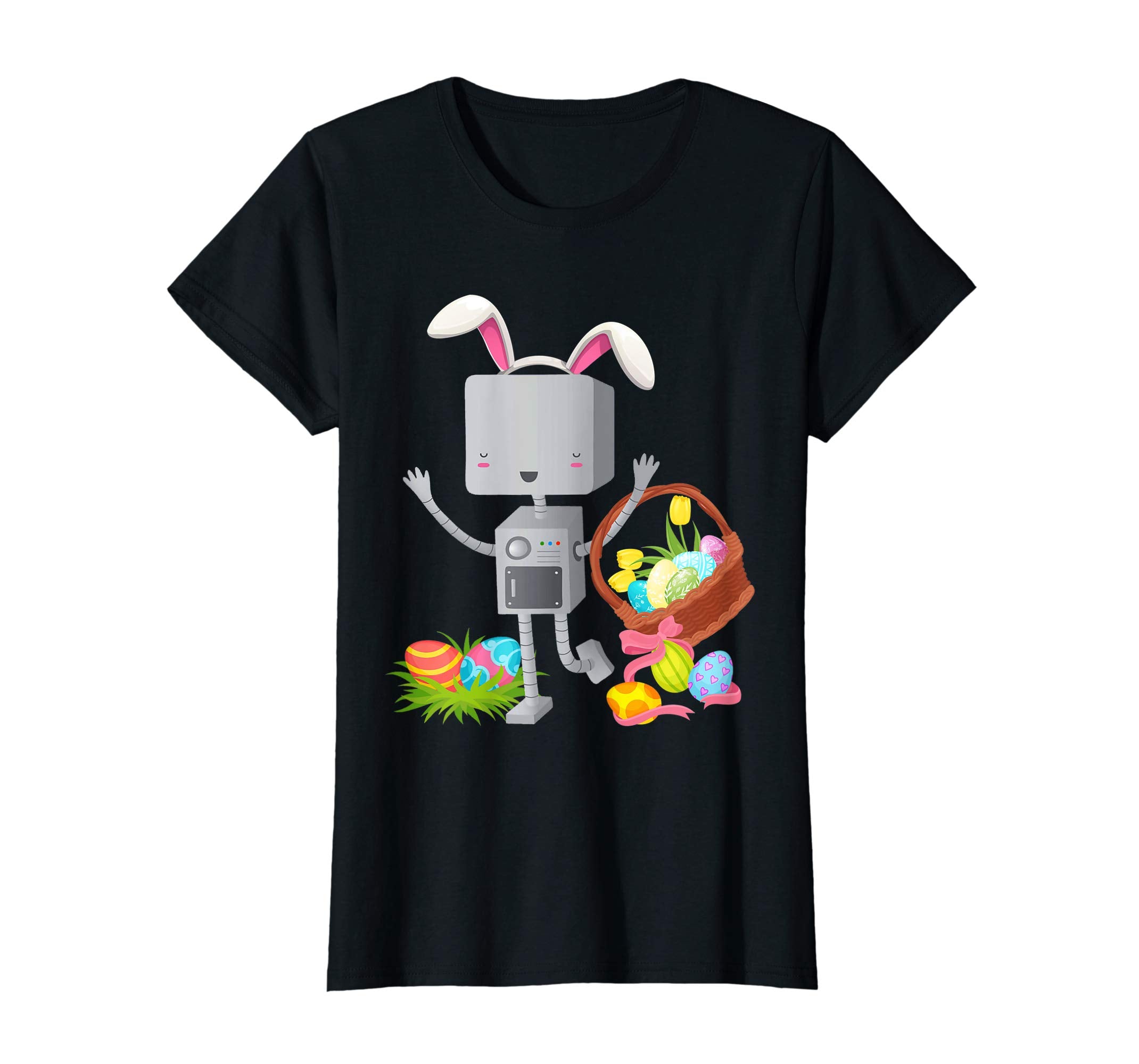 Robot Easter Bunny Funny T-shirt for Boys, Girls, Women, Men