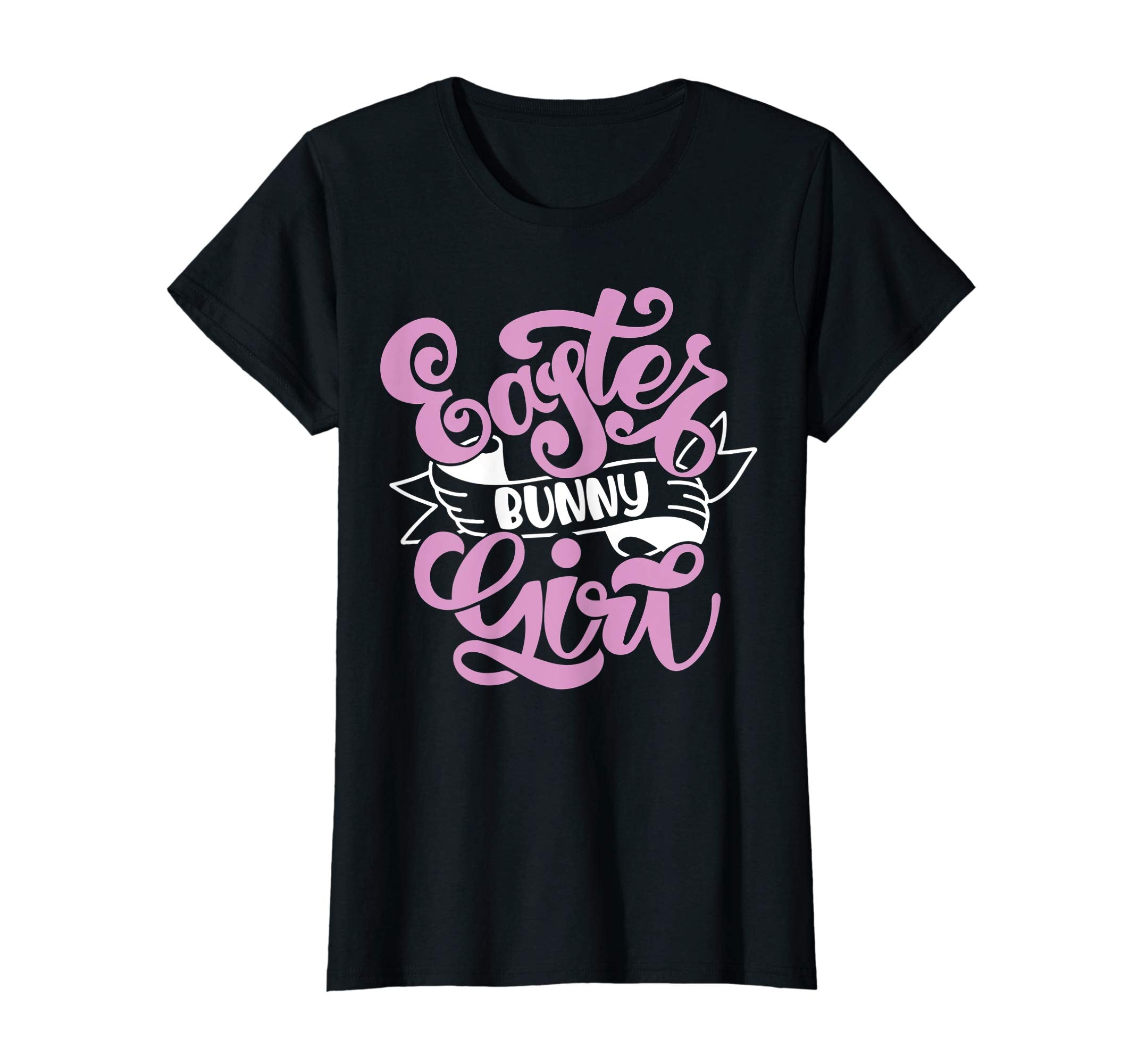Cute Girls Easter T Shirt - Easter Bunny Girl T Shirt
