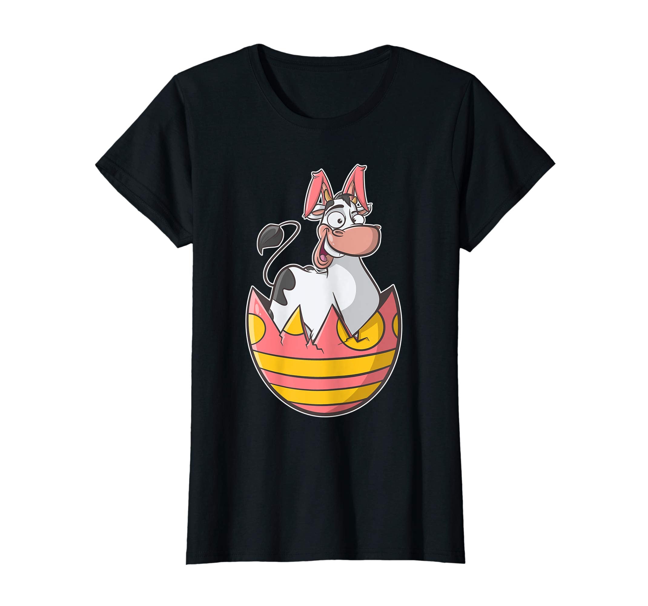 Cow Bunny Easter T Shirt for Boys, Girls, &amp; Adults