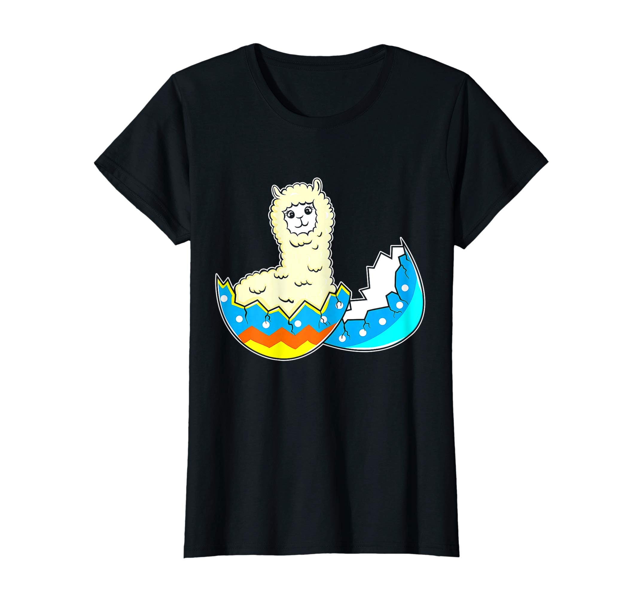 Funny Easter T-Shirt Llama Easter Egg Kids Gift