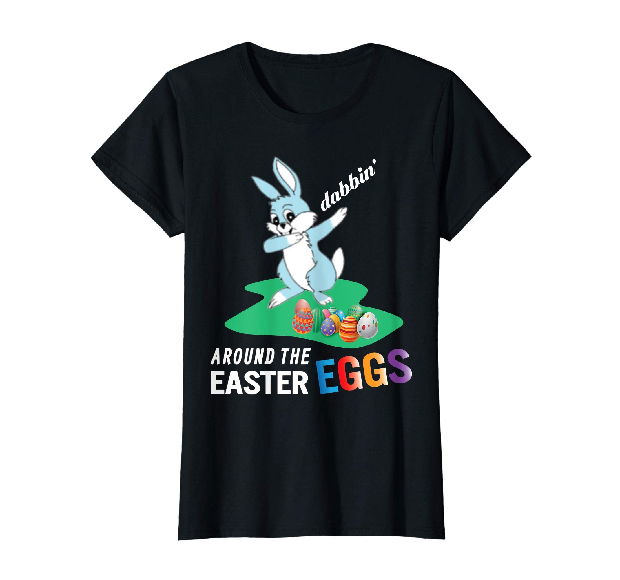 Smile Bunny Rabbit Dab Dabbin' Around The Easter Eggs Shirt