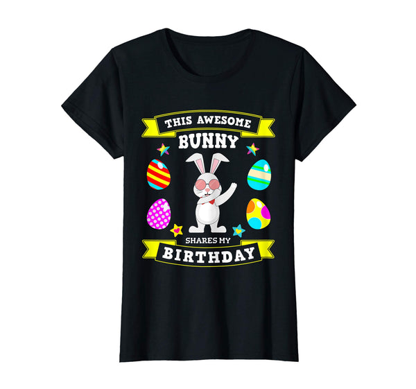 Easter Bunny Birthday Dabbing Tshirt for Boys Girls