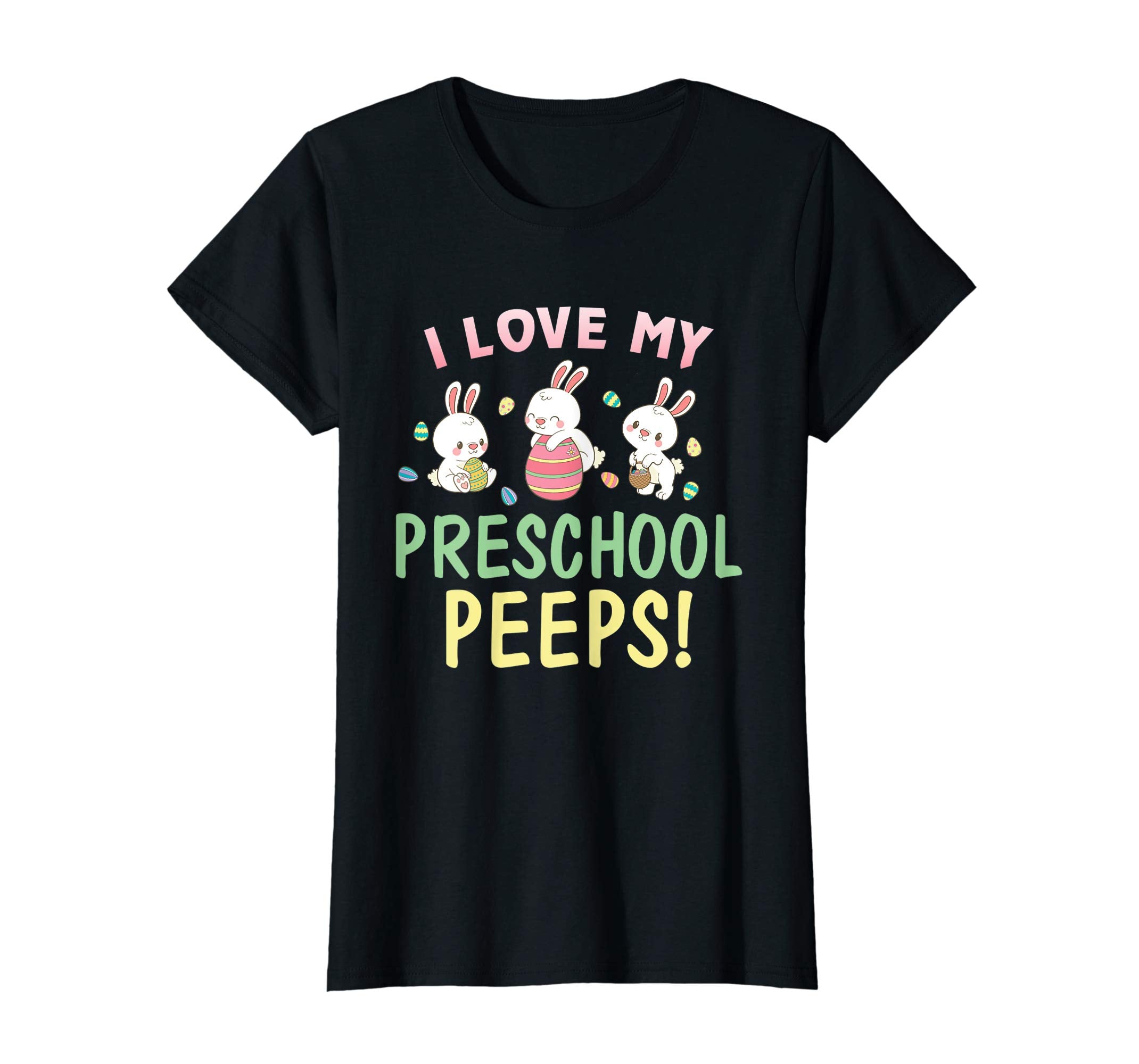 I Love My Preschool Peeps Bunnies Easter Teacher Shirt