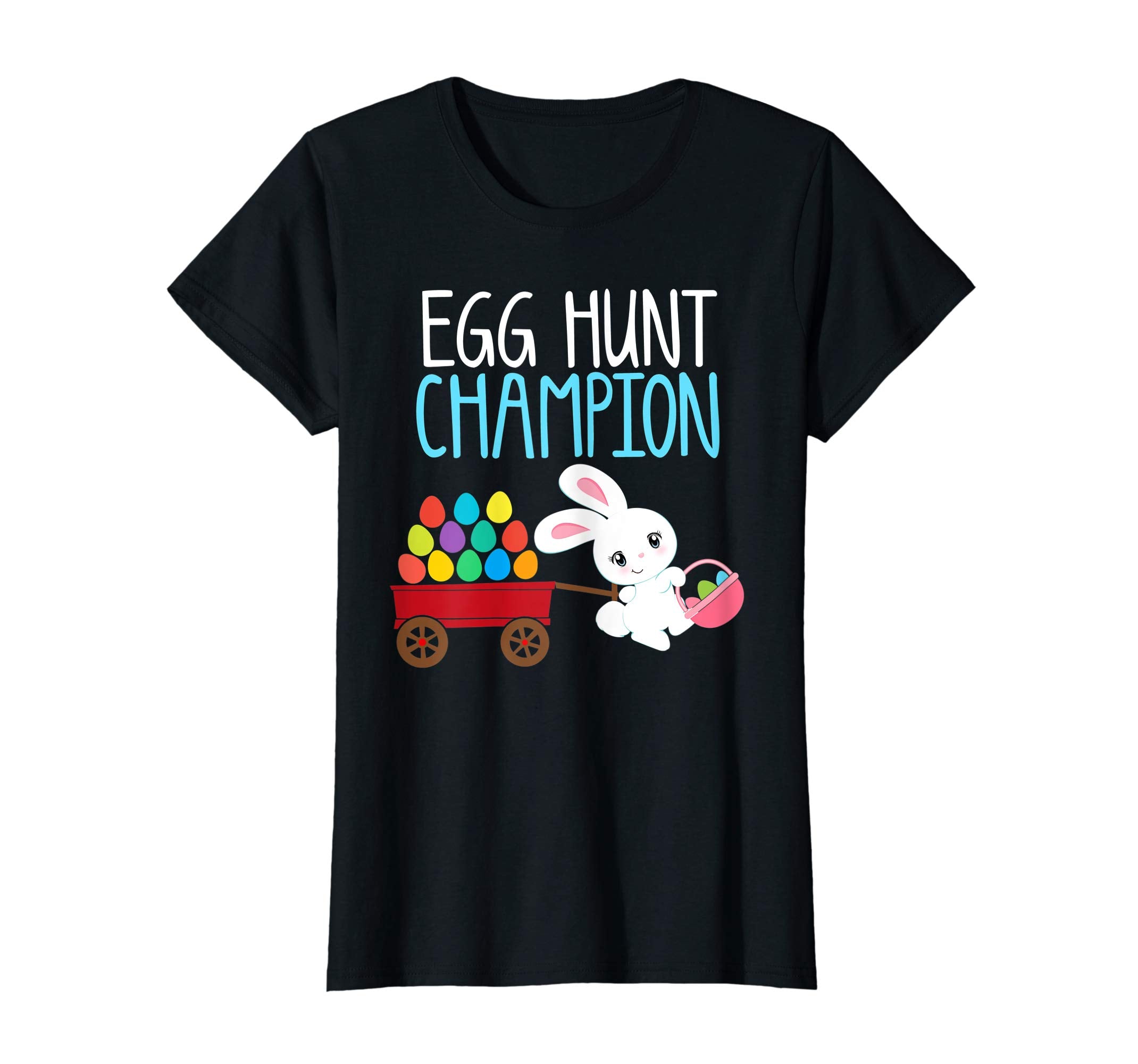 Easter Bunny T-Shirt Girls Kids Toddlers EGG HUNT CHAMPION