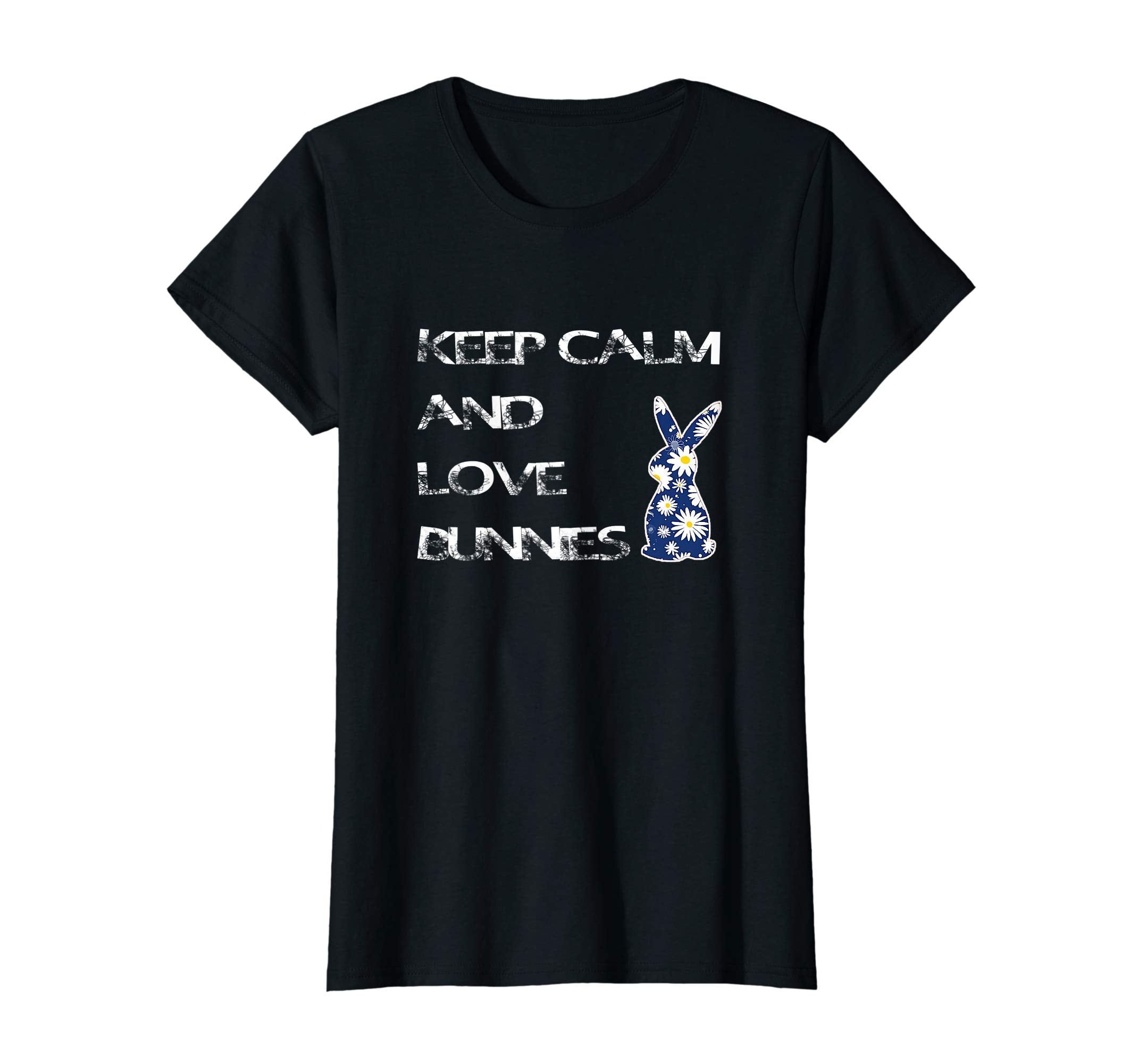 Vintage Style Keep Calm And Love Bunnies Easter T Shirt