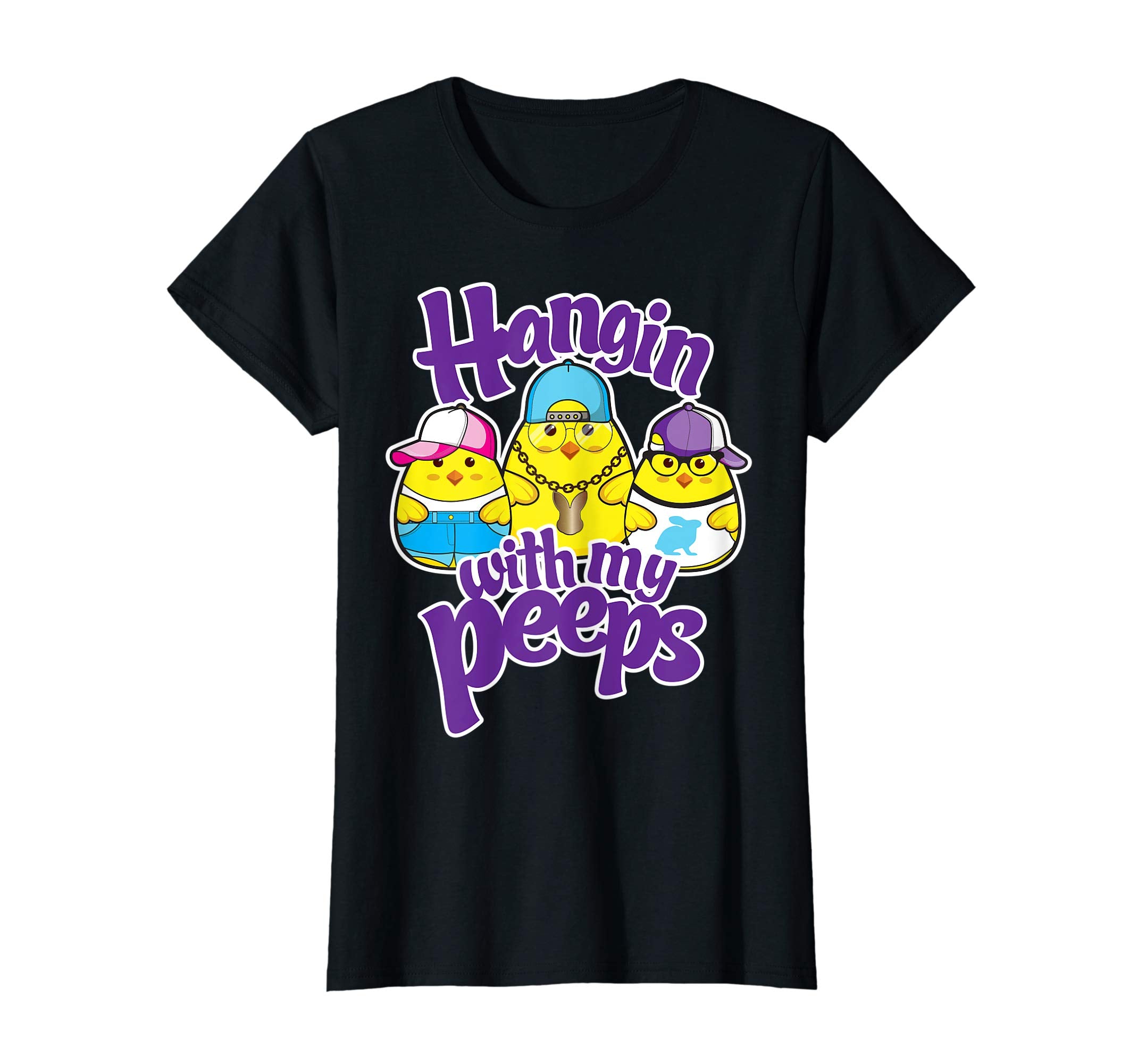 Girls Hanging with my peeps shirt Easter Egg Hunt Tshirt Tee