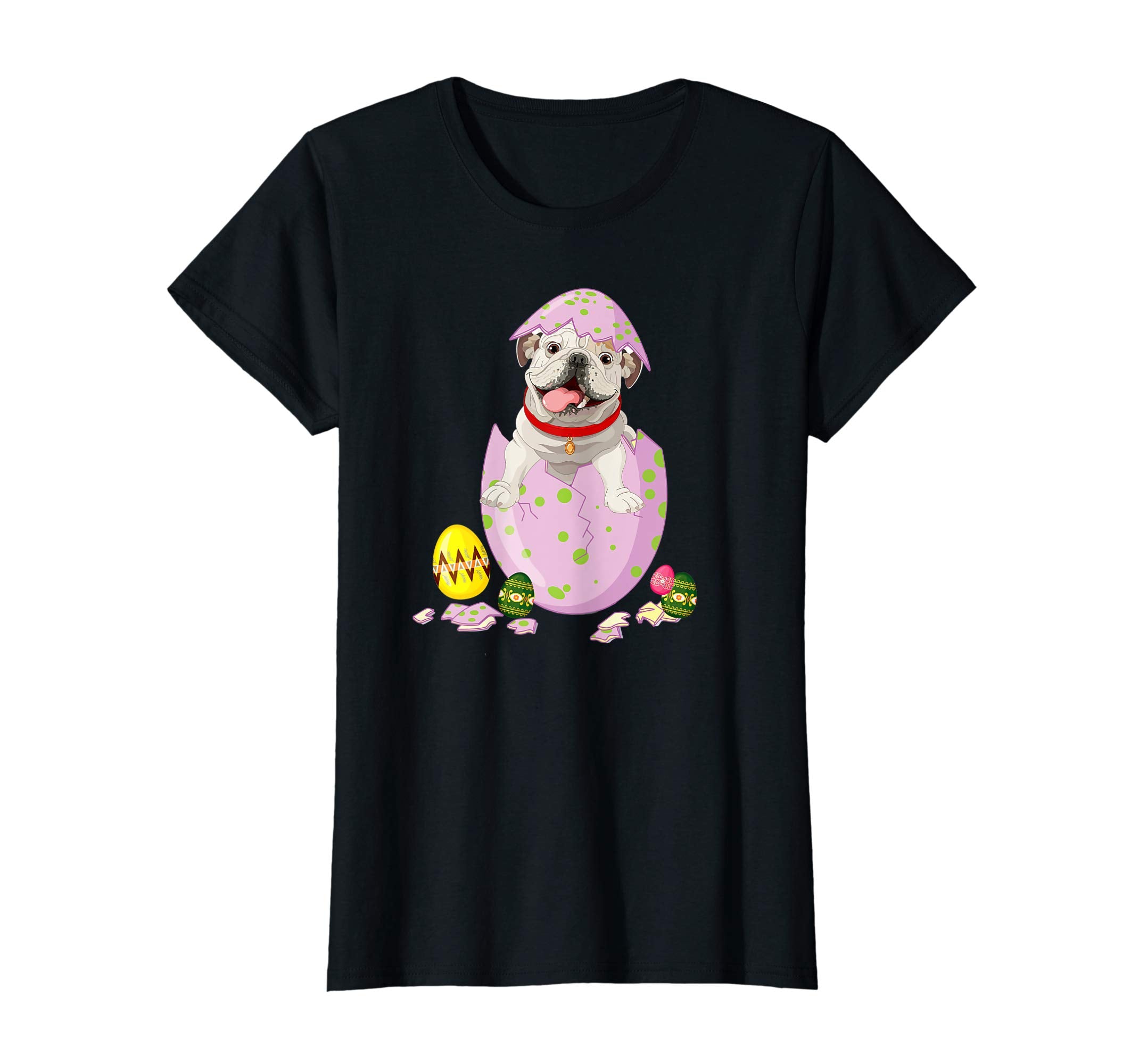 English Bulldog in Easter Egg Tshirt Easter gift for kids