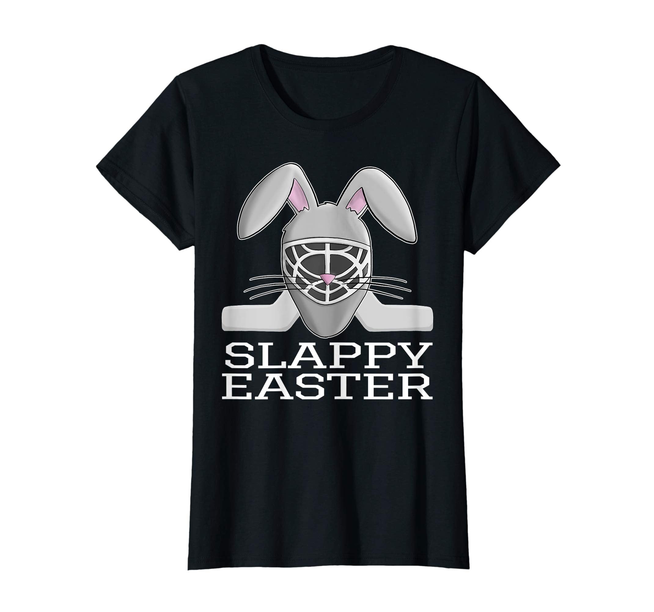Easter Hockey Gift Bunny Goalie Mask T-Shirt Family Group