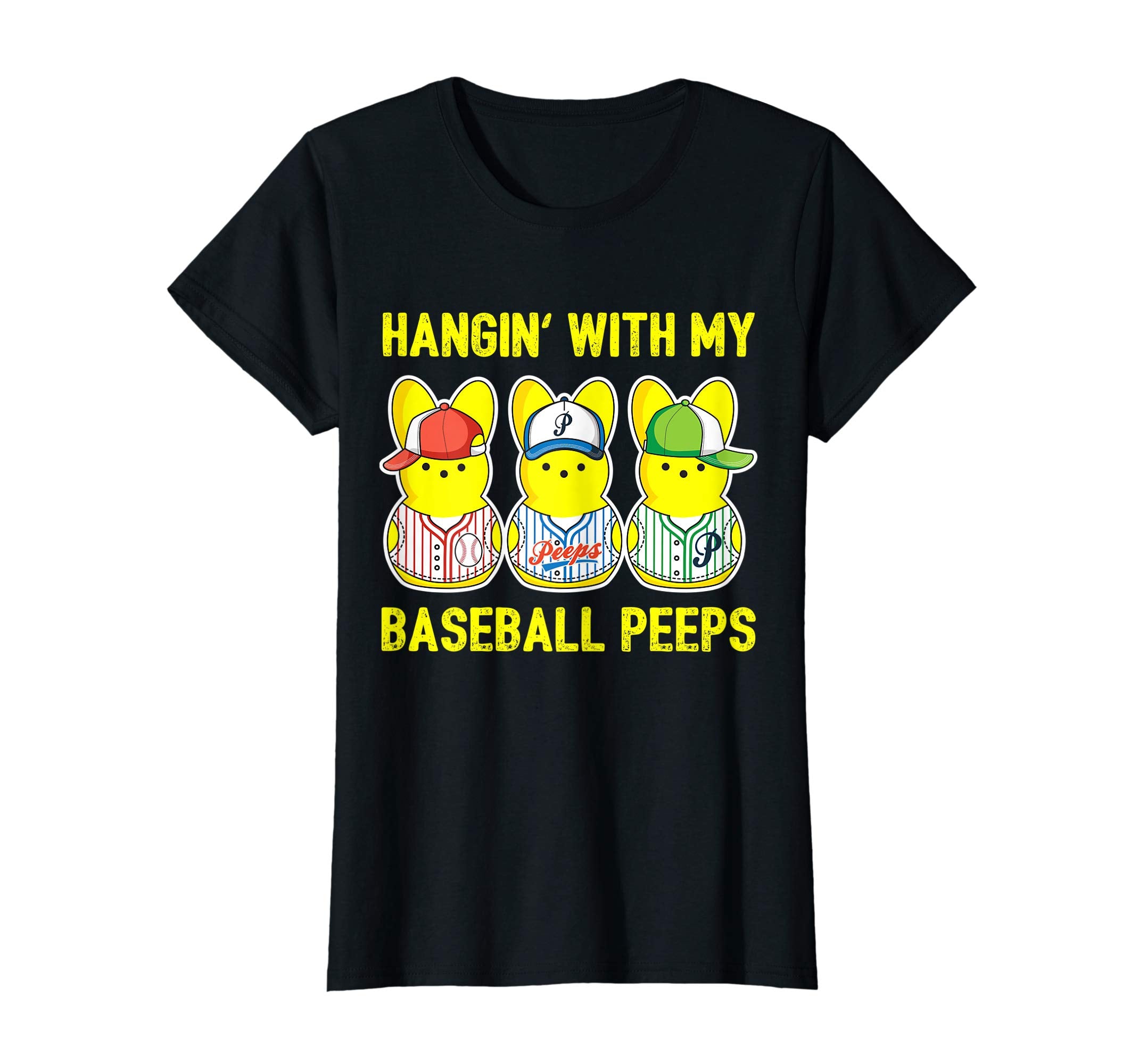 Hanging with Baseball Peeps Shirt Cute Easter Gift for Boys