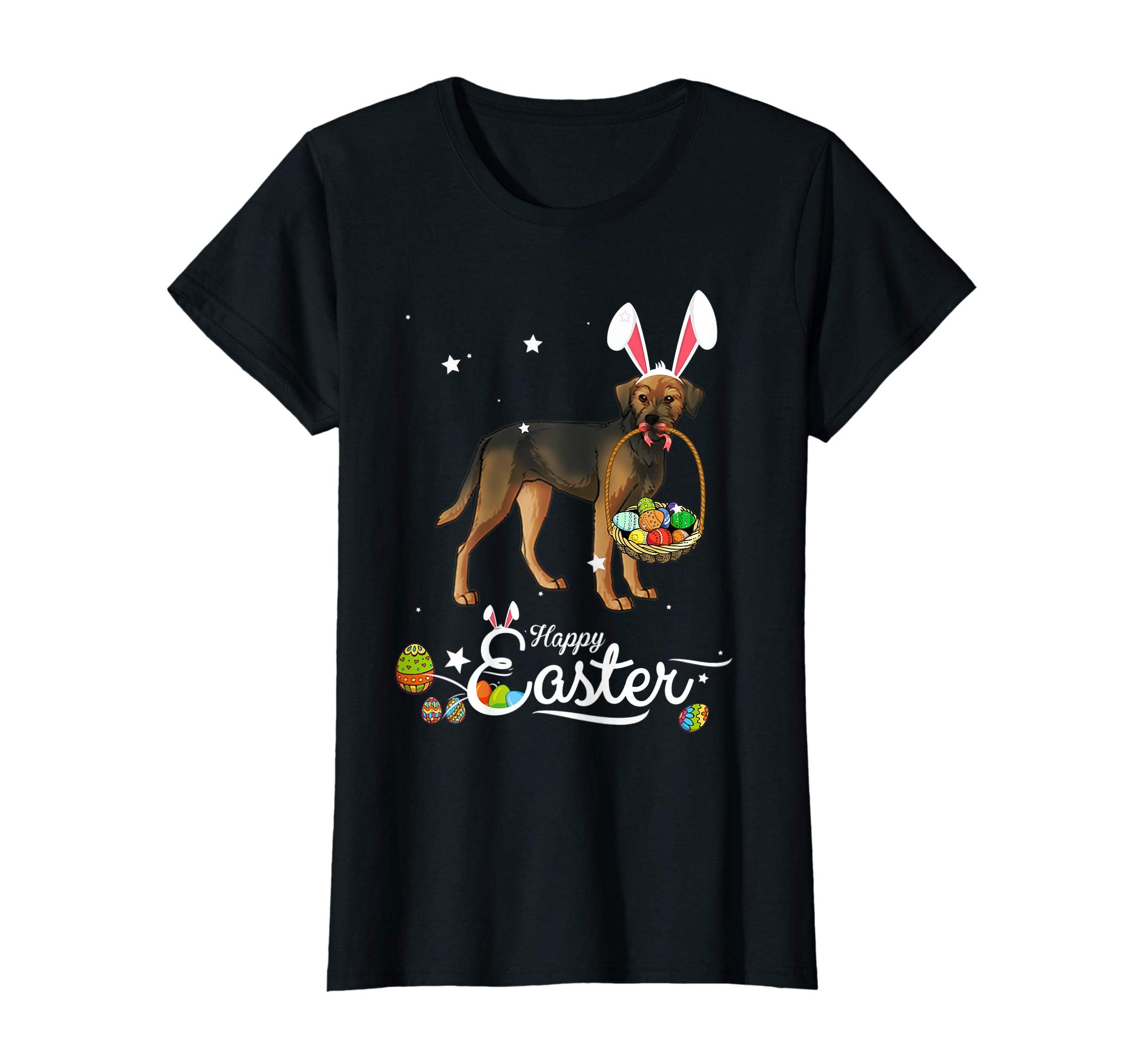 Border Terrier Dog With Bunny Hat Easter Costume T Shirt