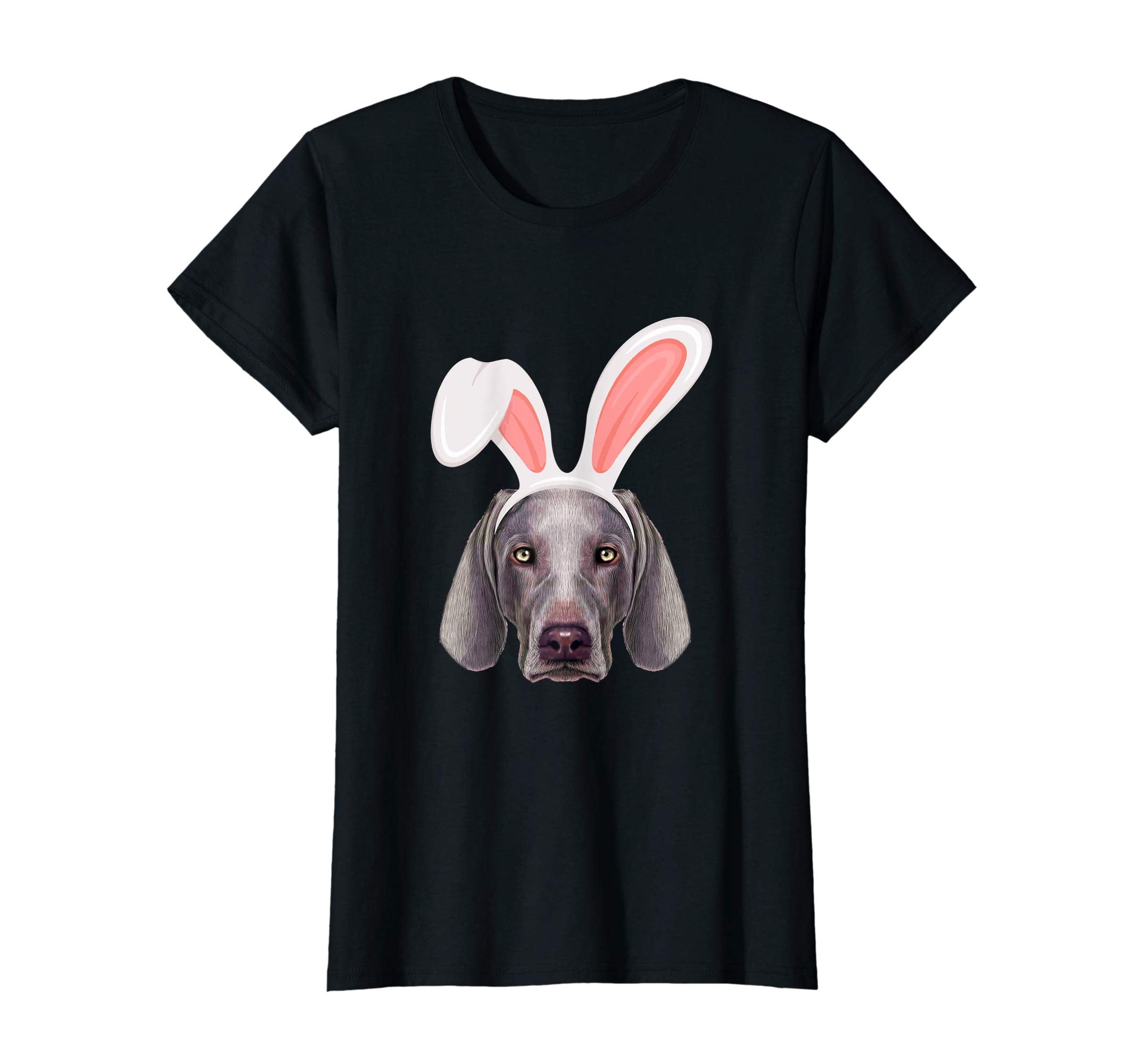 Weimaraner Dressed As Easter Bunny With Rabbit Ears T-Shirt