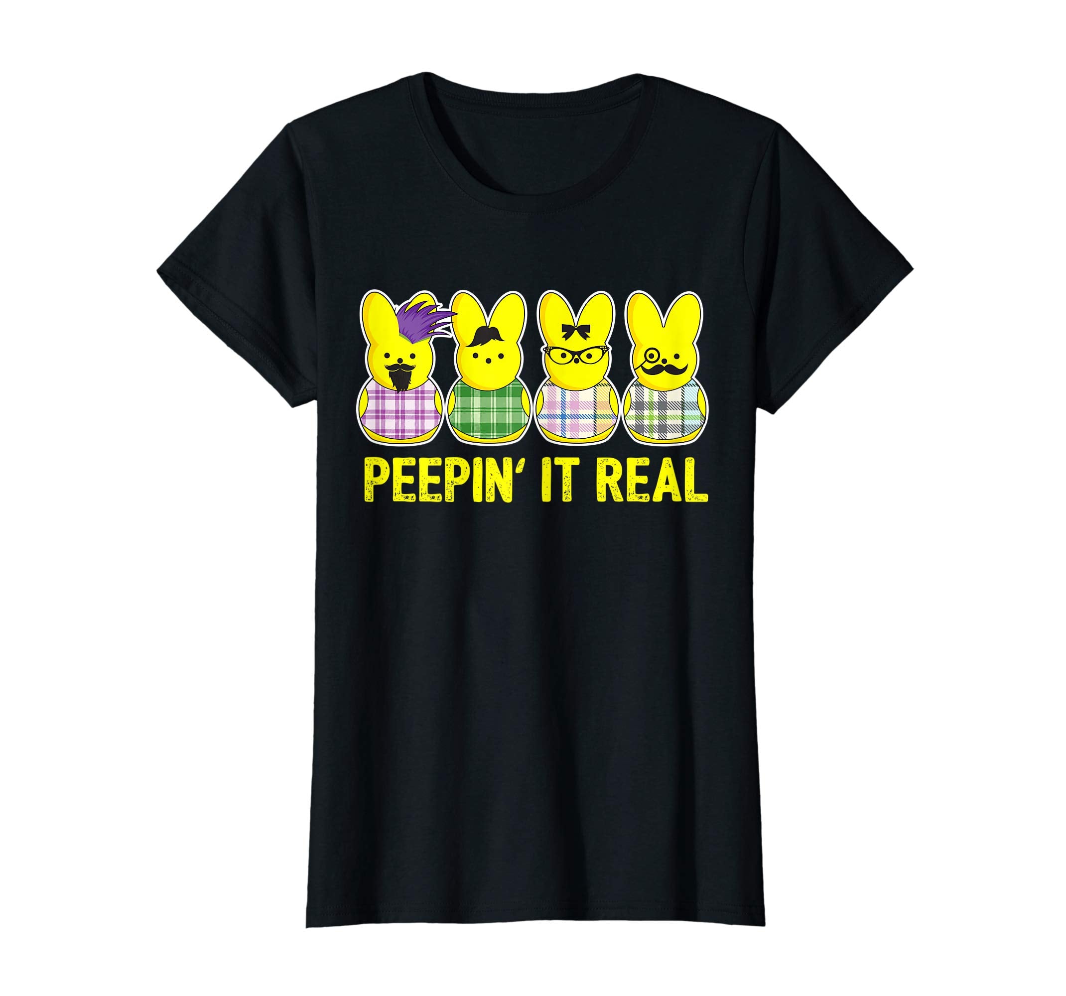 Peep Shirt Peepin it Real Hipster t-shirt Easter Bunny Gift