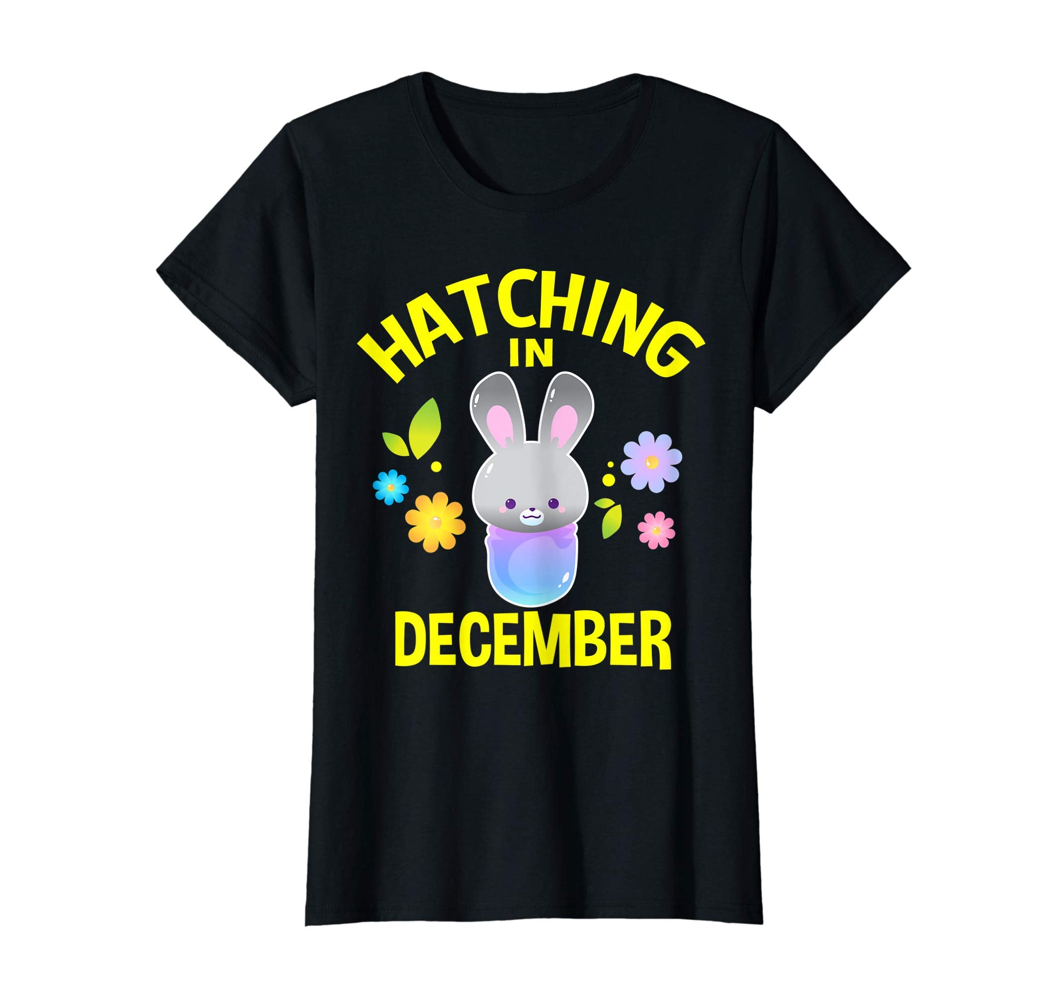 Hatching In December T shirt Pregnancy Bunny Easter Gifts