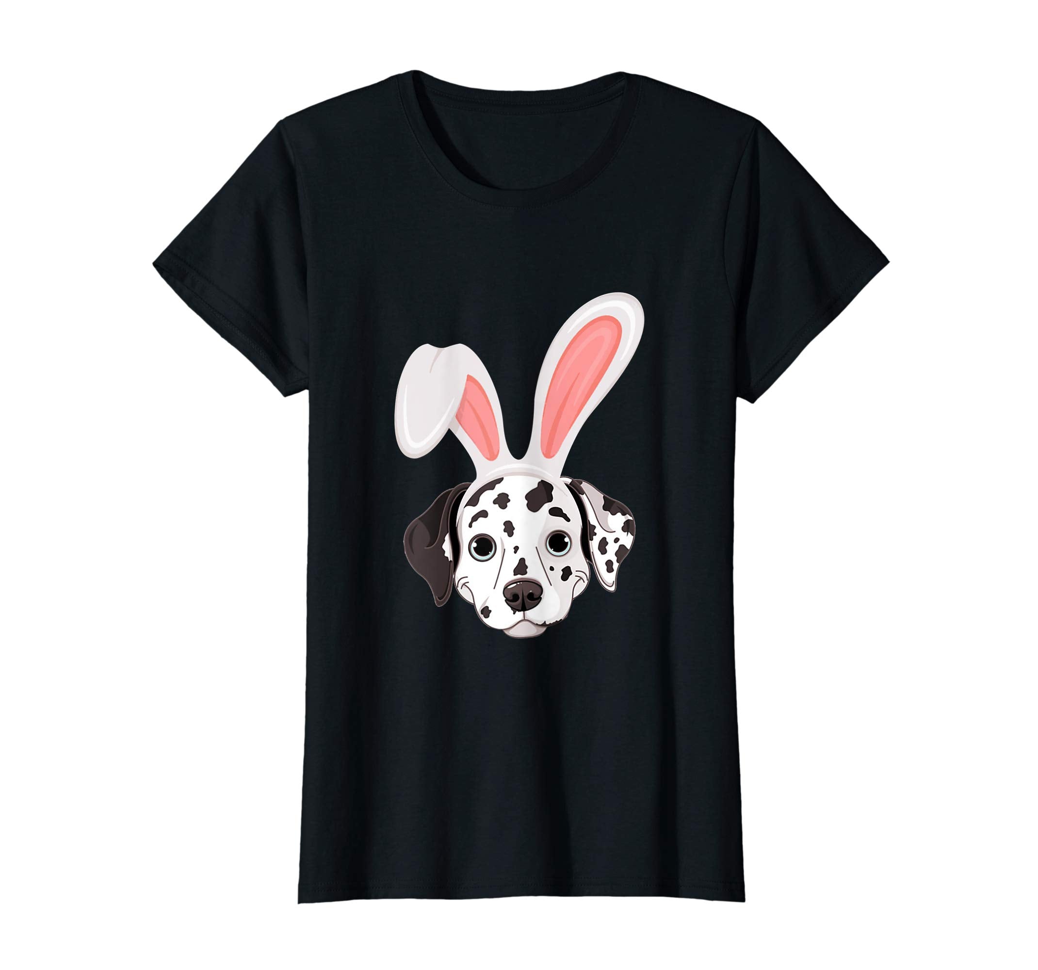 Dalmatian Dressed As Easter Bunny With Rabbit Ears T-Shirt