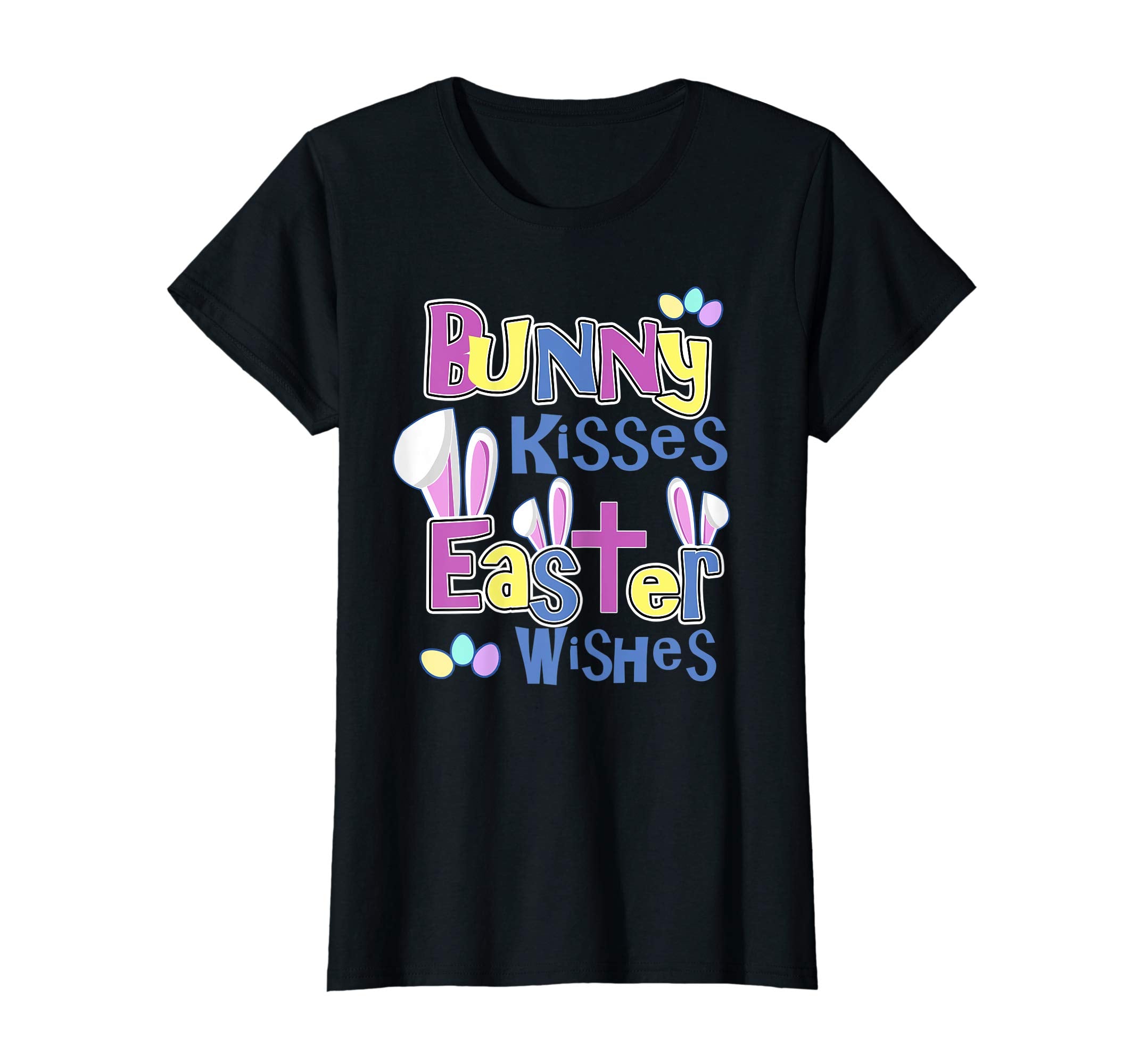 Easter Quote Shirt - Bunny Kisses and Easter Wishes