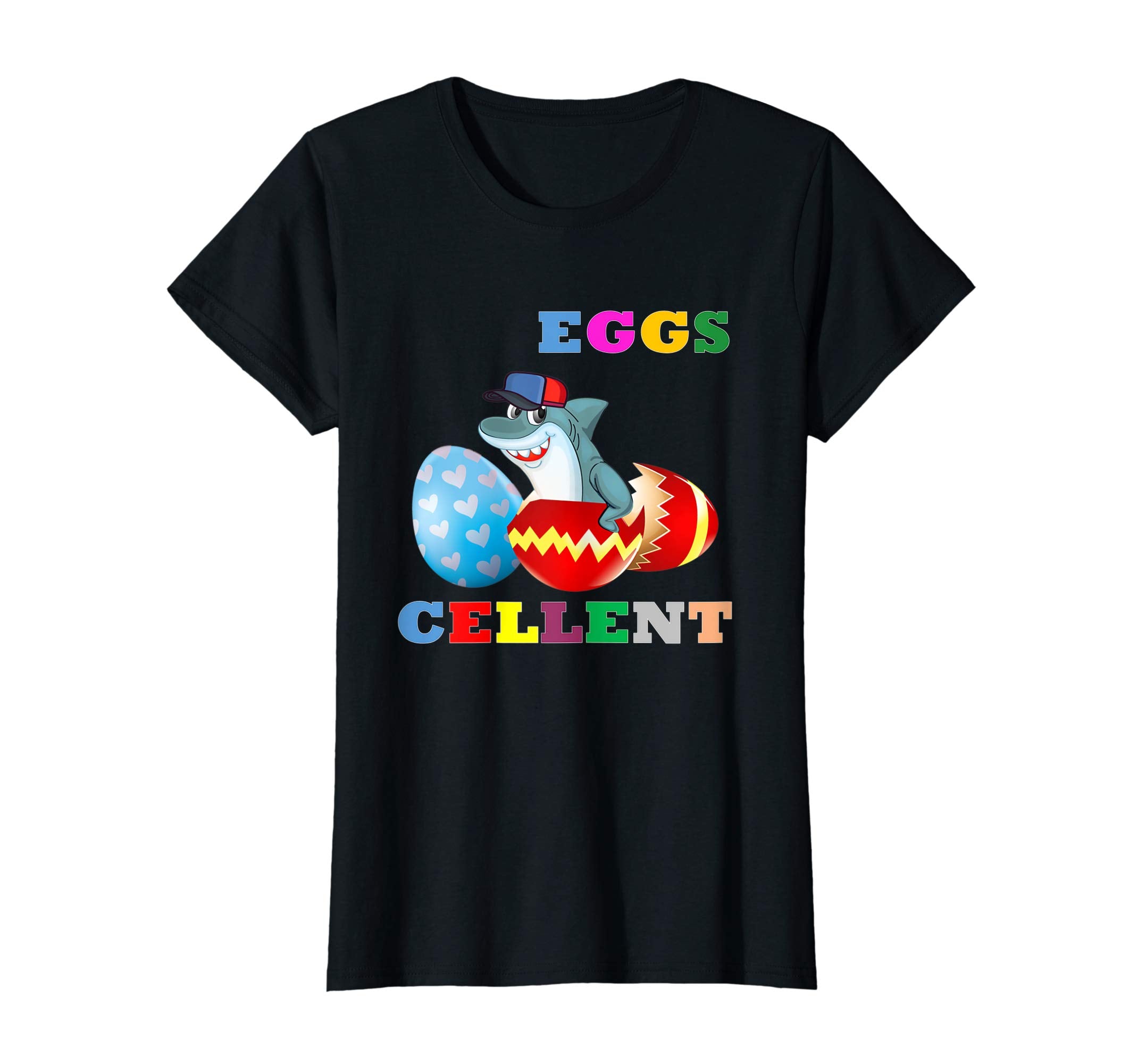 Easter Shark Shirt For Kids Cute Easter Shark Eggs Cellent