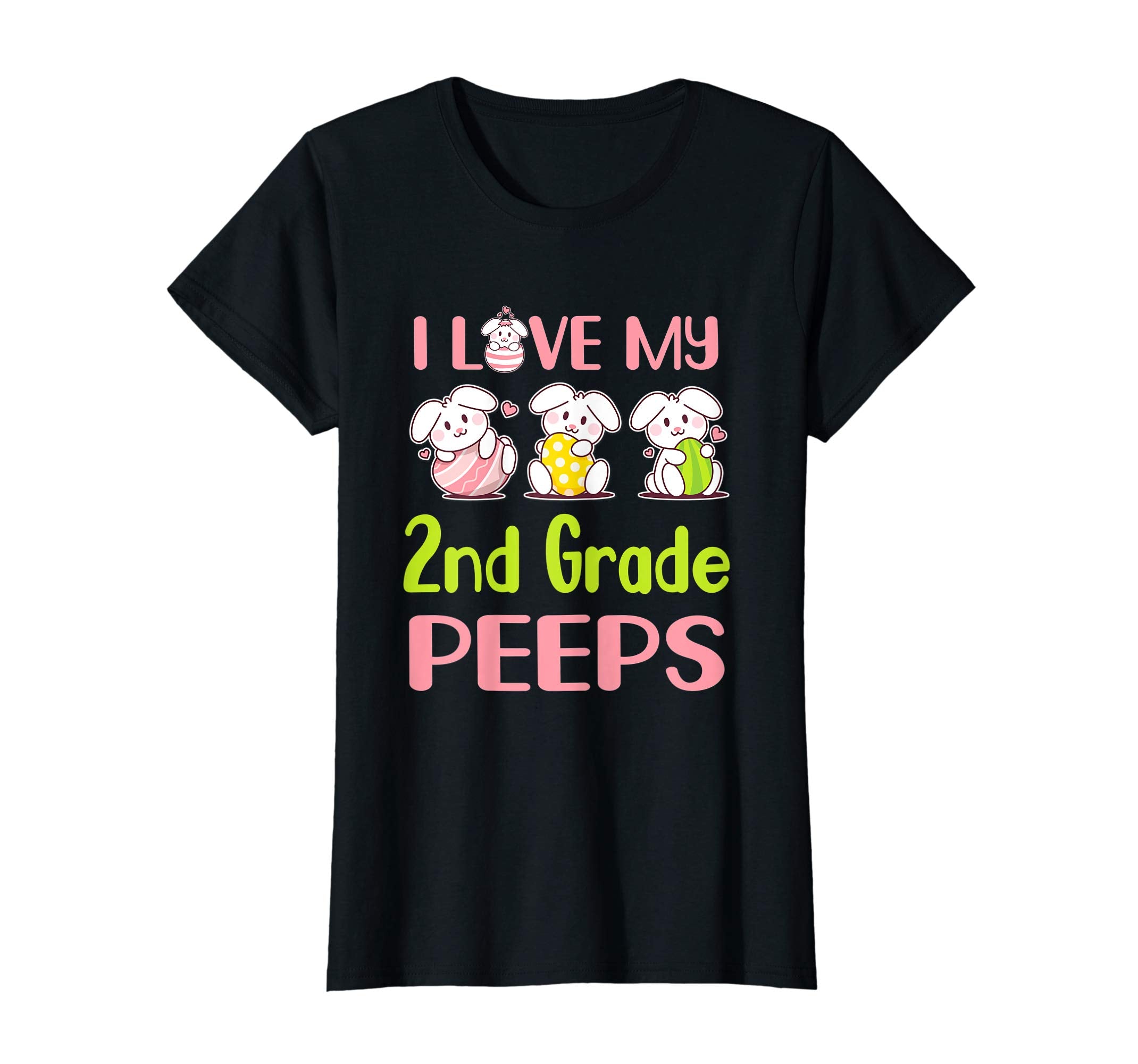 I Love My 2Nd Grade Peeps Happy Easter Teacher Shirt