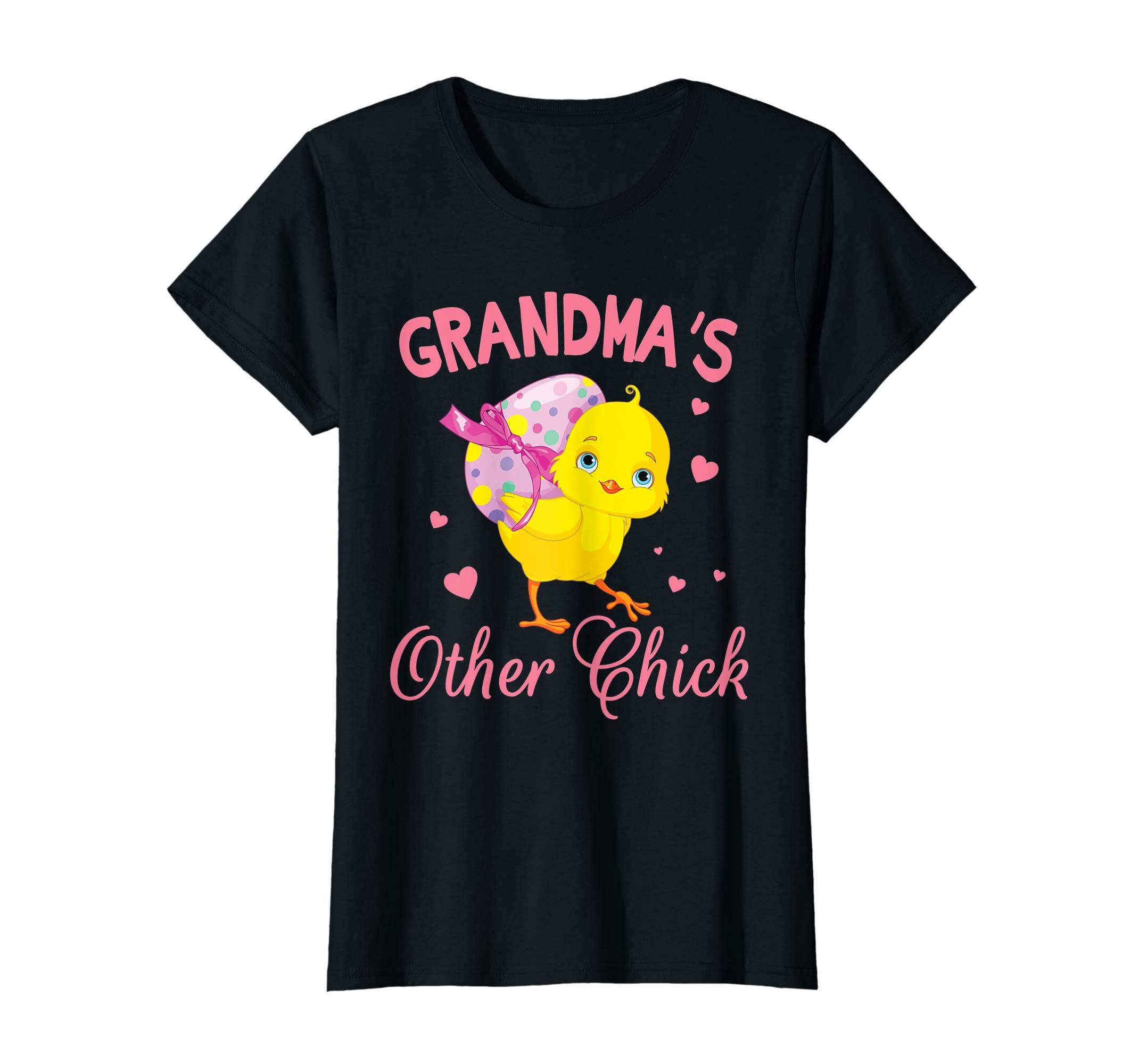Hearts Chick With Big Easter Egg Shirt Grandma's Other Chick