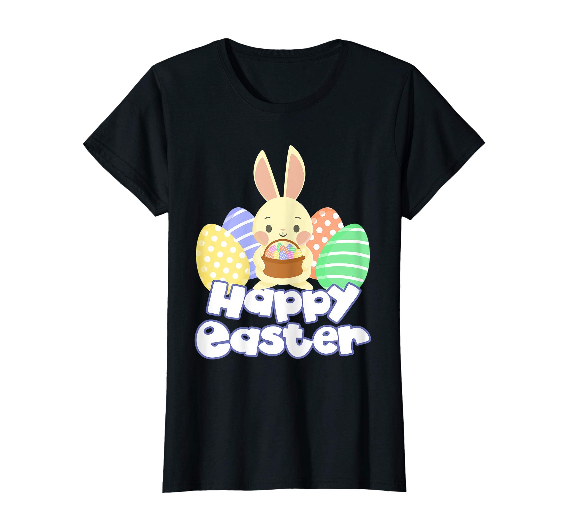 Easter T Shirt Happy Easter Bunny Eggs Tshirt Colorful Gift