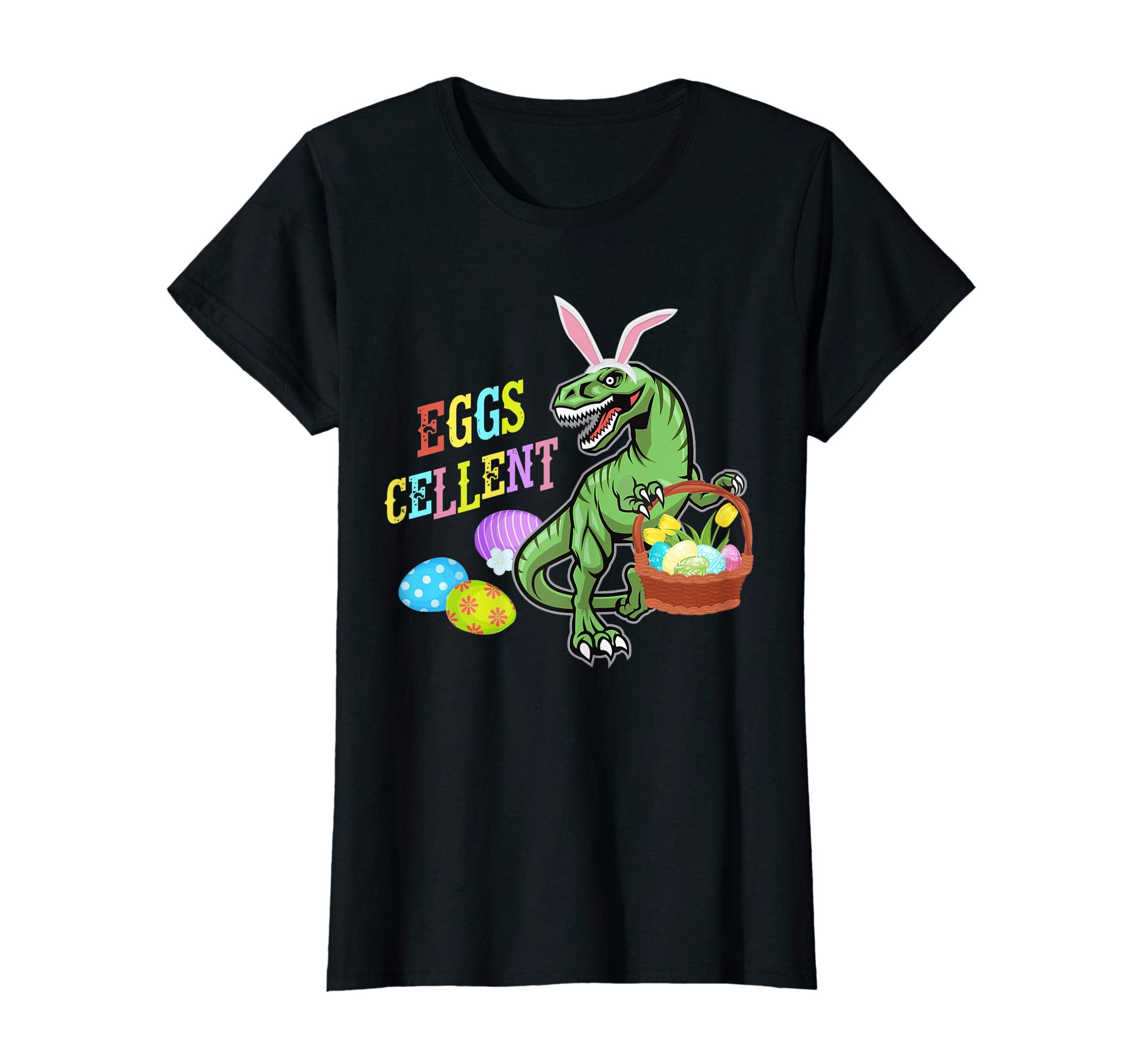 Dinosaur T-rex Rabbit Easter Shirt Eggs Cellent Excellent