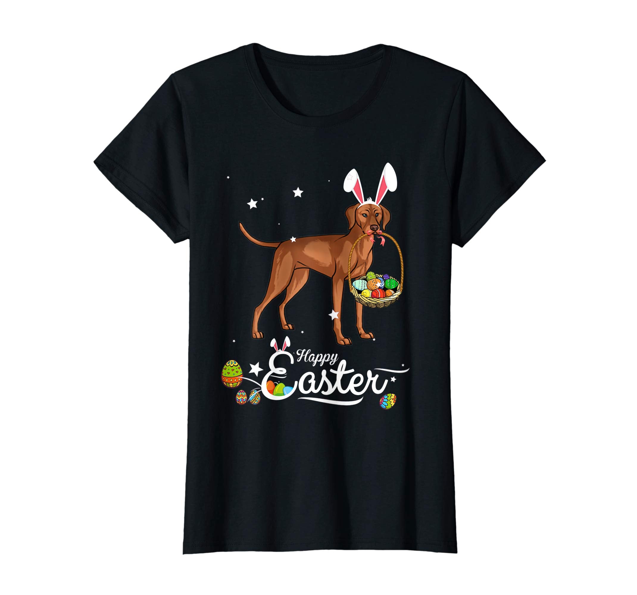 Vizsla Dog With Bunny Hat Easter Costume T Shirt
