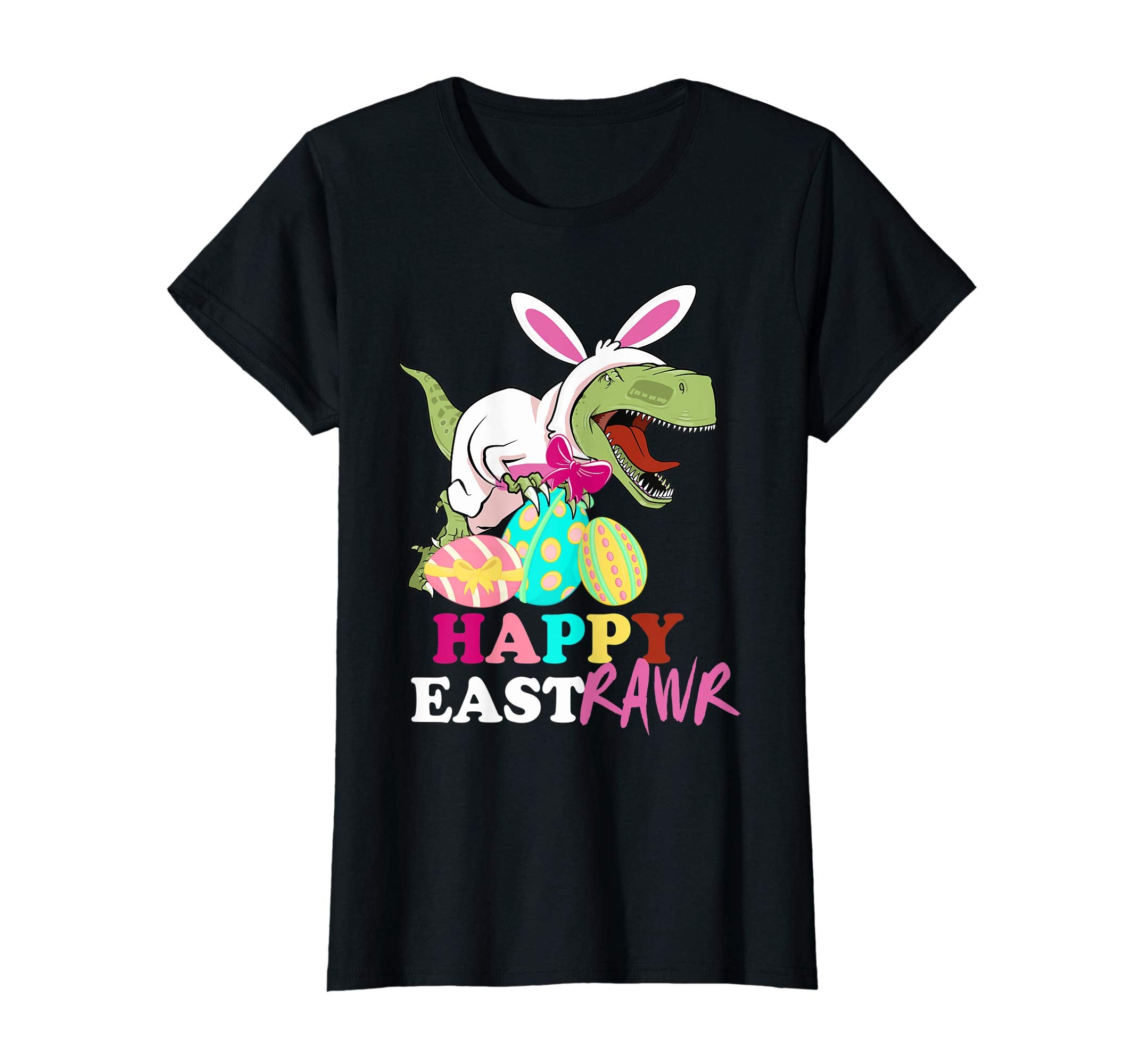 Funny Easter T rex Dino Eggs Happy Eastraw Kids Boys Tshirt