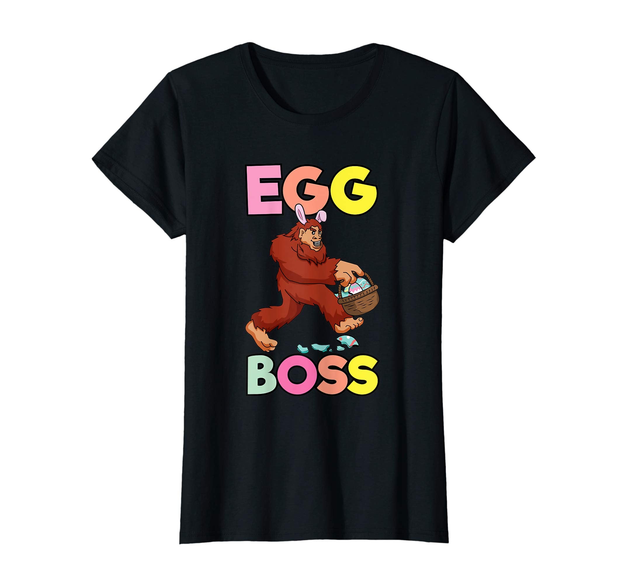 Egg Boss Bigfoot Easter Tshirt for Boys