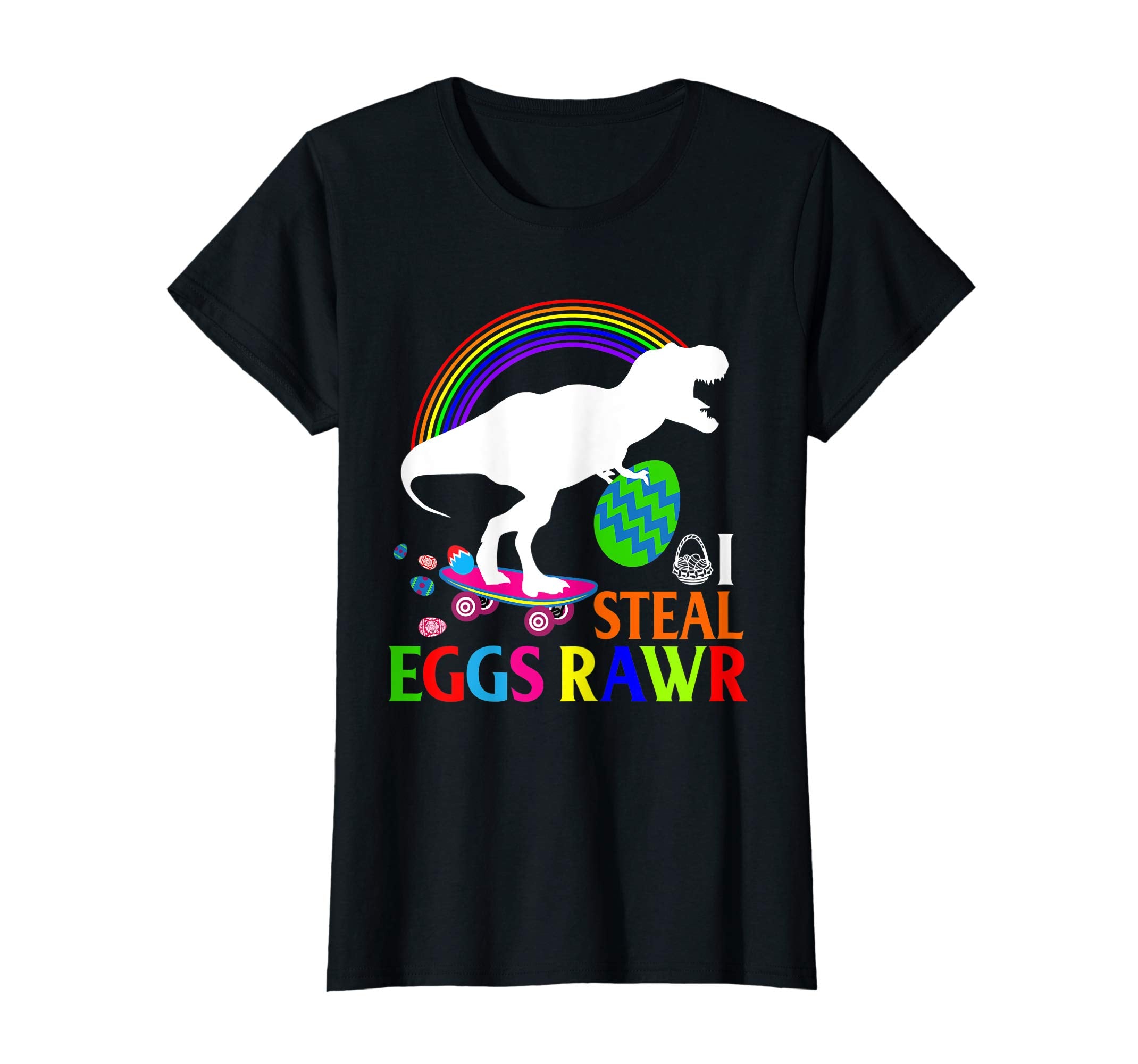 I Steal Eggs Rawr Shirt T Rex Dinosaur Easter Bunny Egg Kids