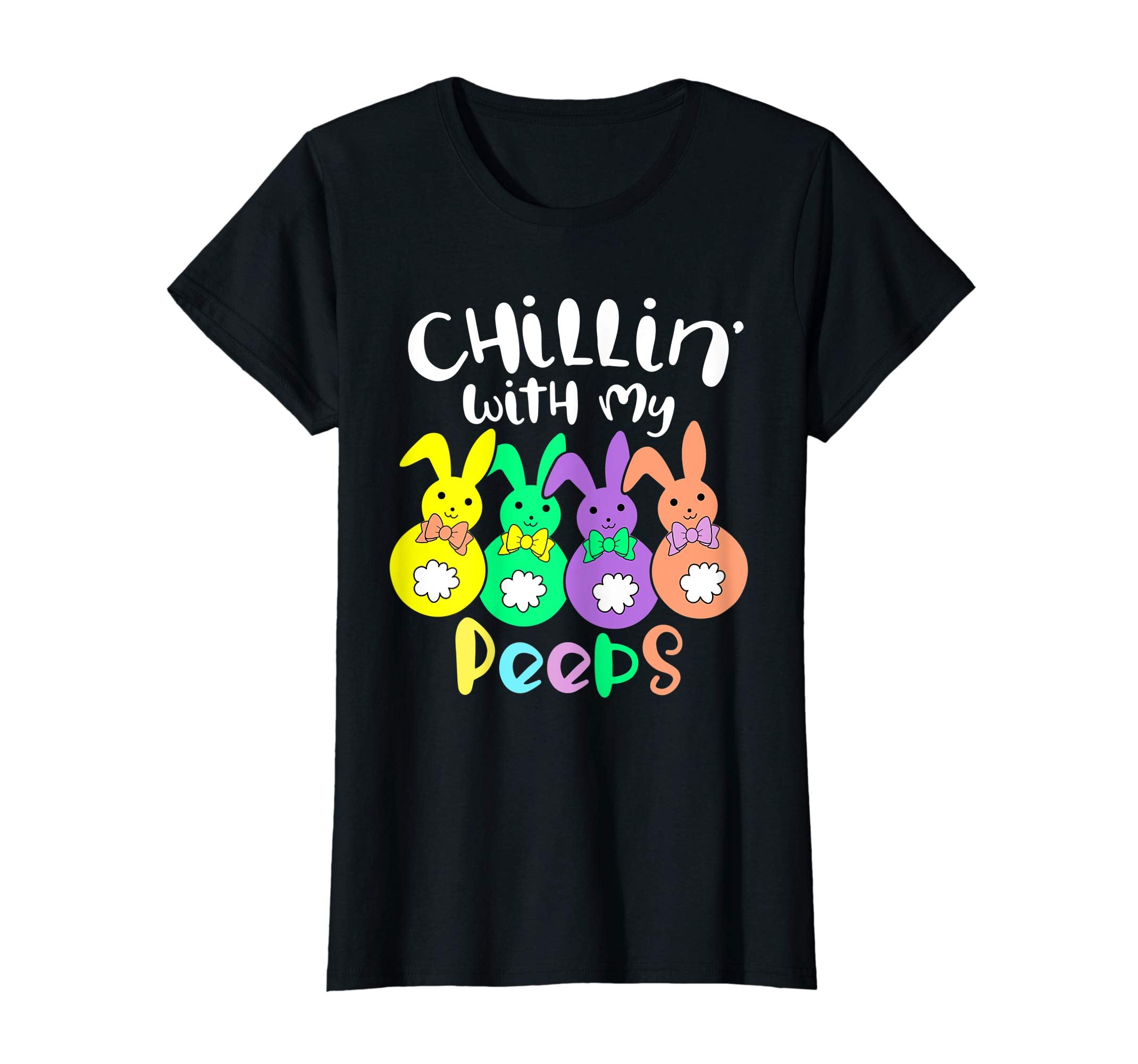 Chillin With My Peeps Happy Easter Kids Boys Girls T Shirt