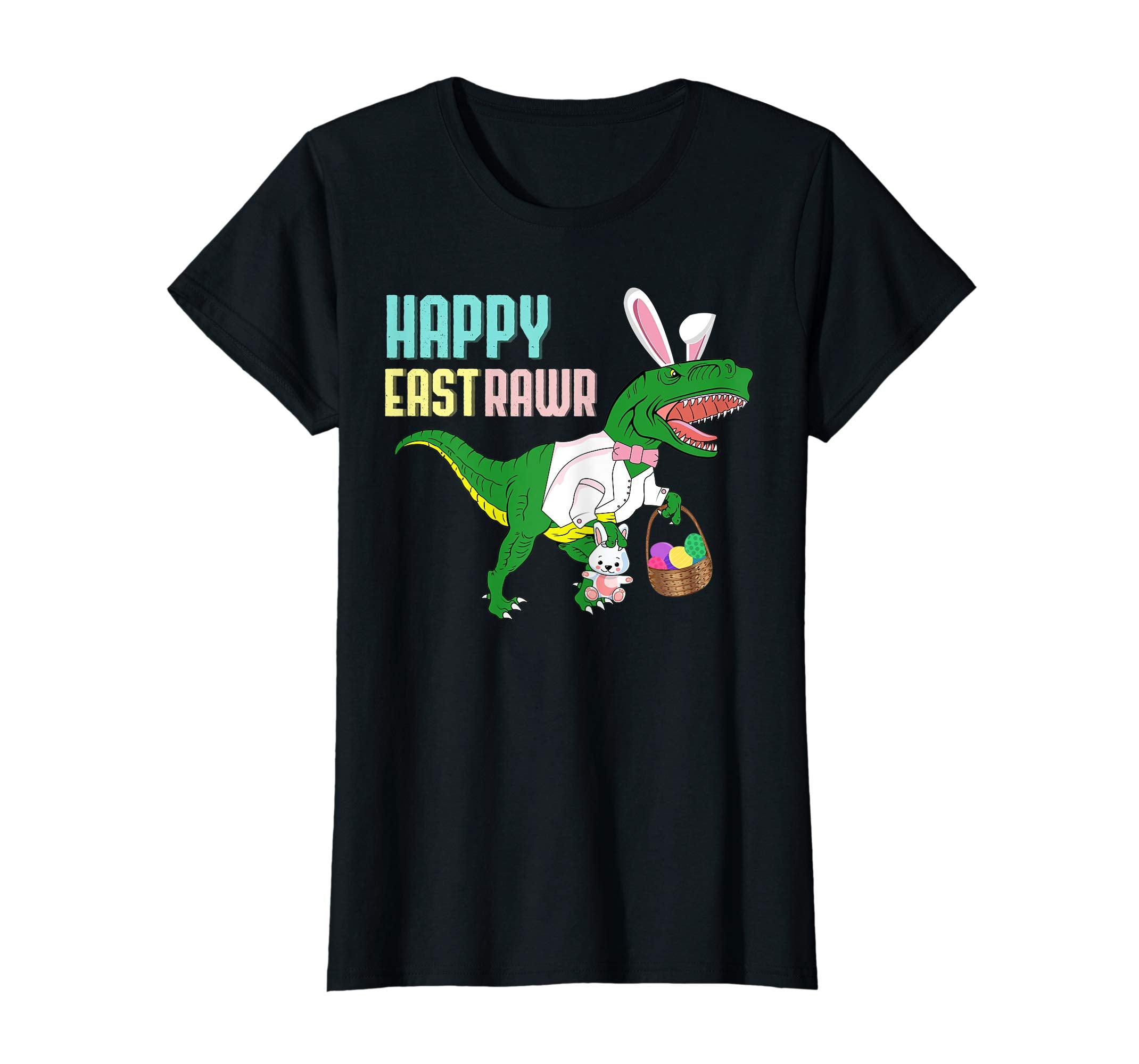 Easter Dinosaur T-Rex Shirt Funny Eastrawr Egg Bunny Tee