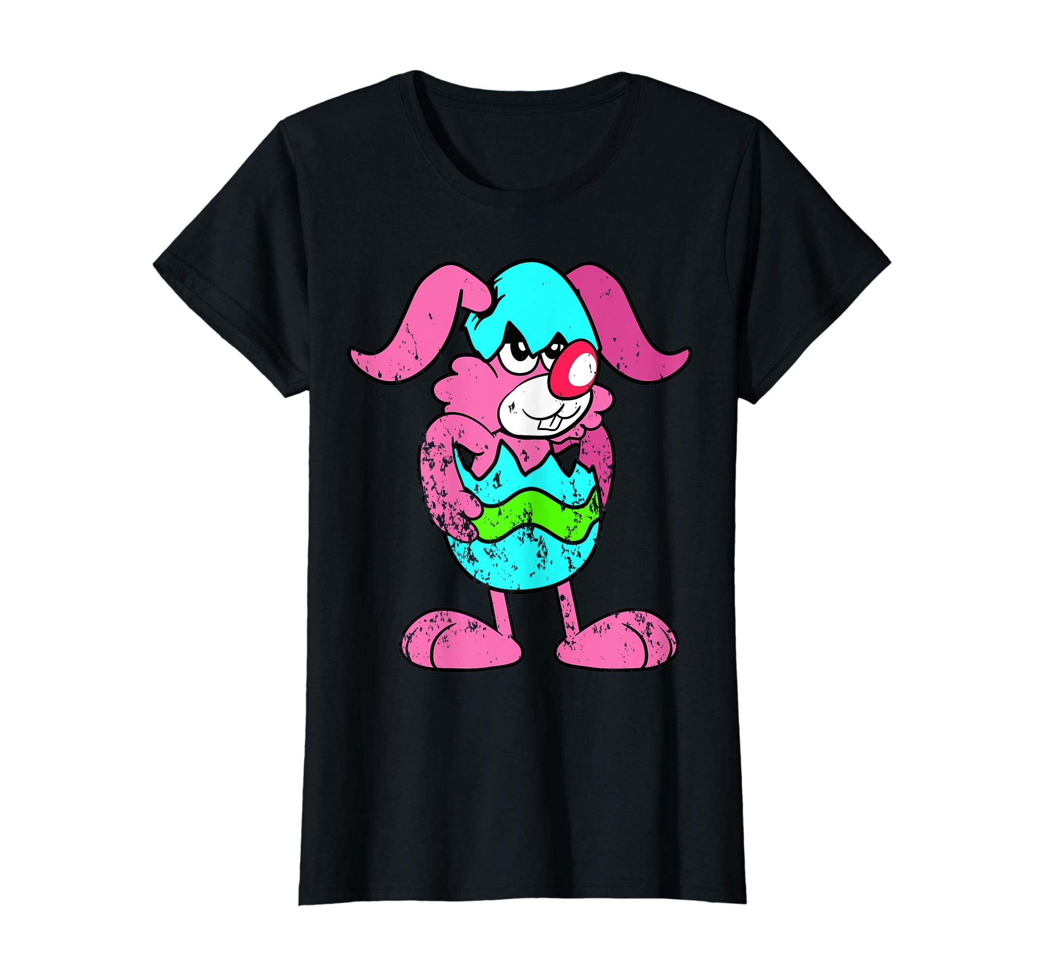 Retro Vintage Grunge Funny Cute Easter Bunny Egg Fun T-Shirt