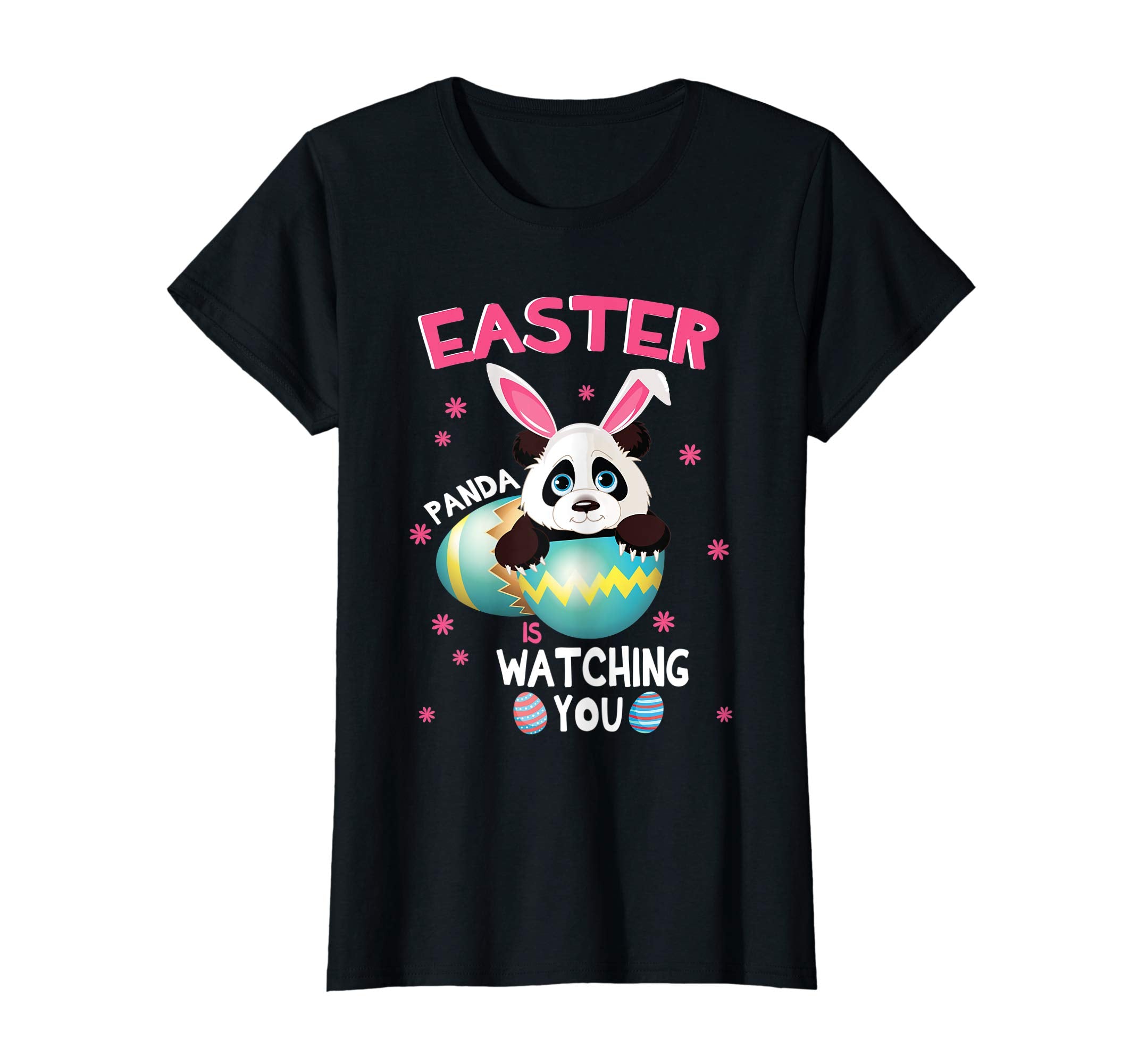 Easter Panda Is Watching You Stars Easter Eggs Happy Shirt
